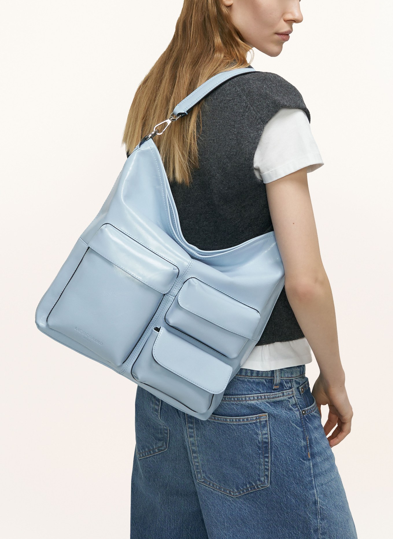LIEBESKIND ARCHIVE LK 204 MEDIUM shoulder bag: LIGHT BLUE