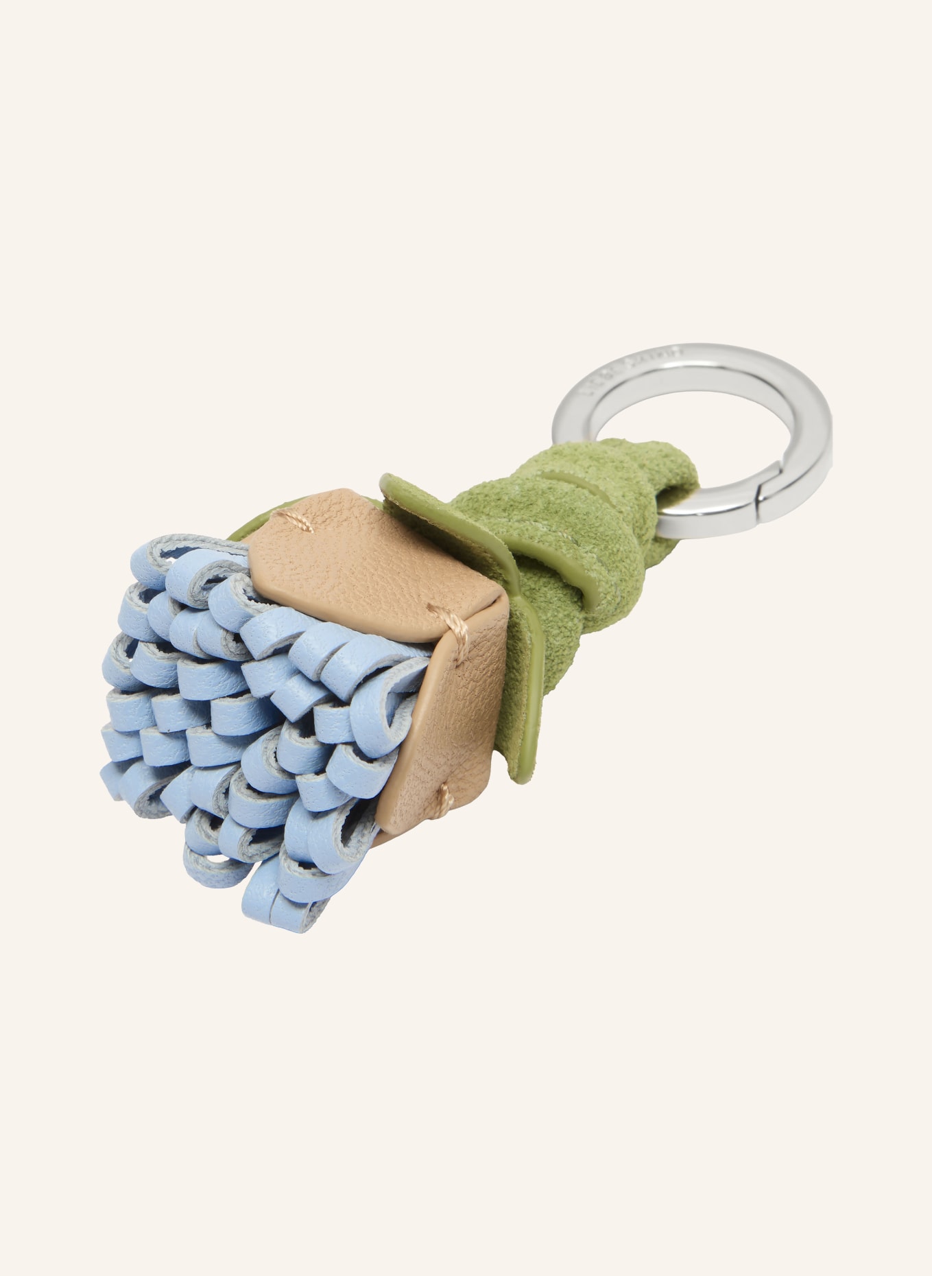 LIEBESKIND porte-clés: BLEU CLAIR / ARGENT / VERT