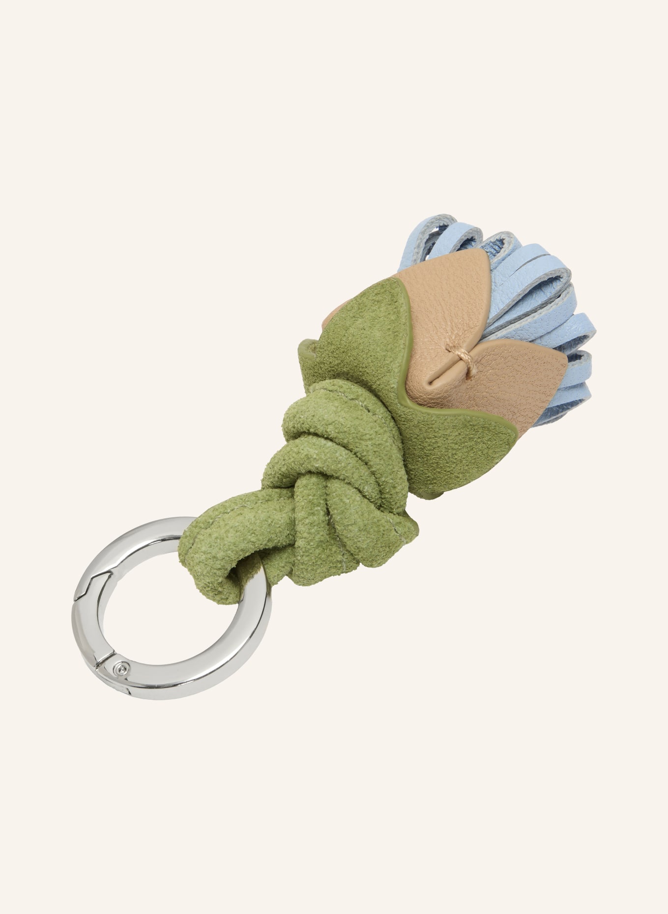 LIEBESKIND porte-clés: BLEU CLAIR / ARGENT / VERT