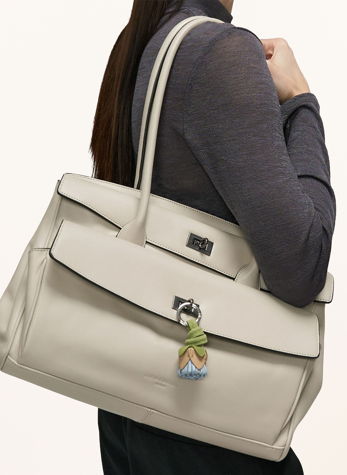 LIEBESKIND porte-clés: BLEU CLAIR / ARGENT / VERT