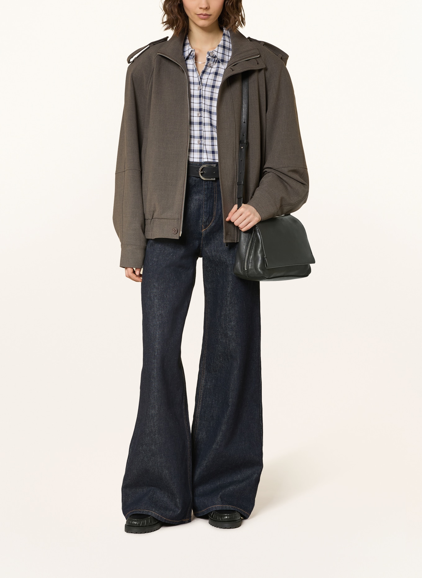 LIEBESKIND HERA MEDIUM shoulder bag: BLACK / SILVER