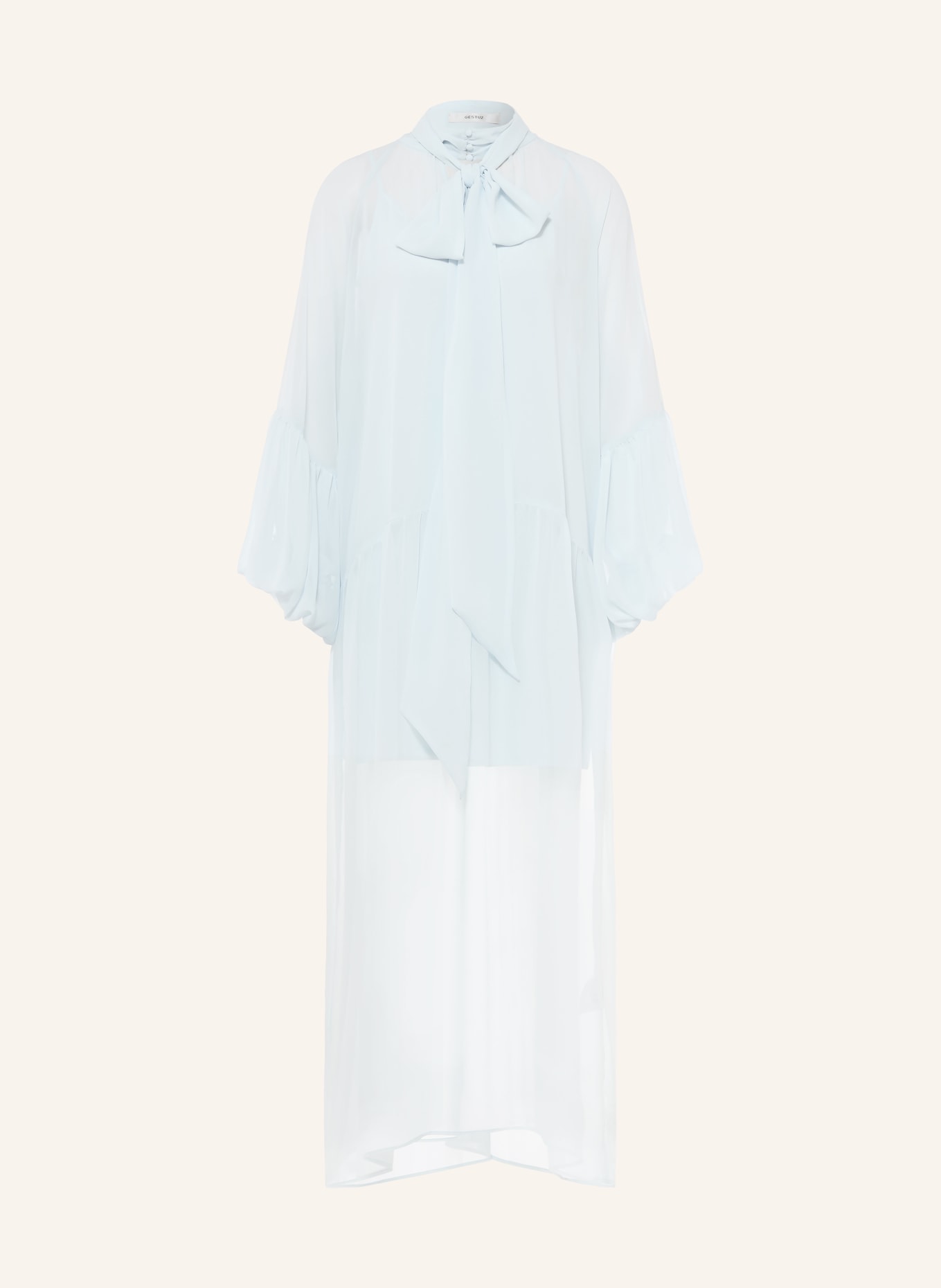 GESTUZ Schluppenkleid GZZURINA mit abnehmbarer Schluppe: HELLBLAU