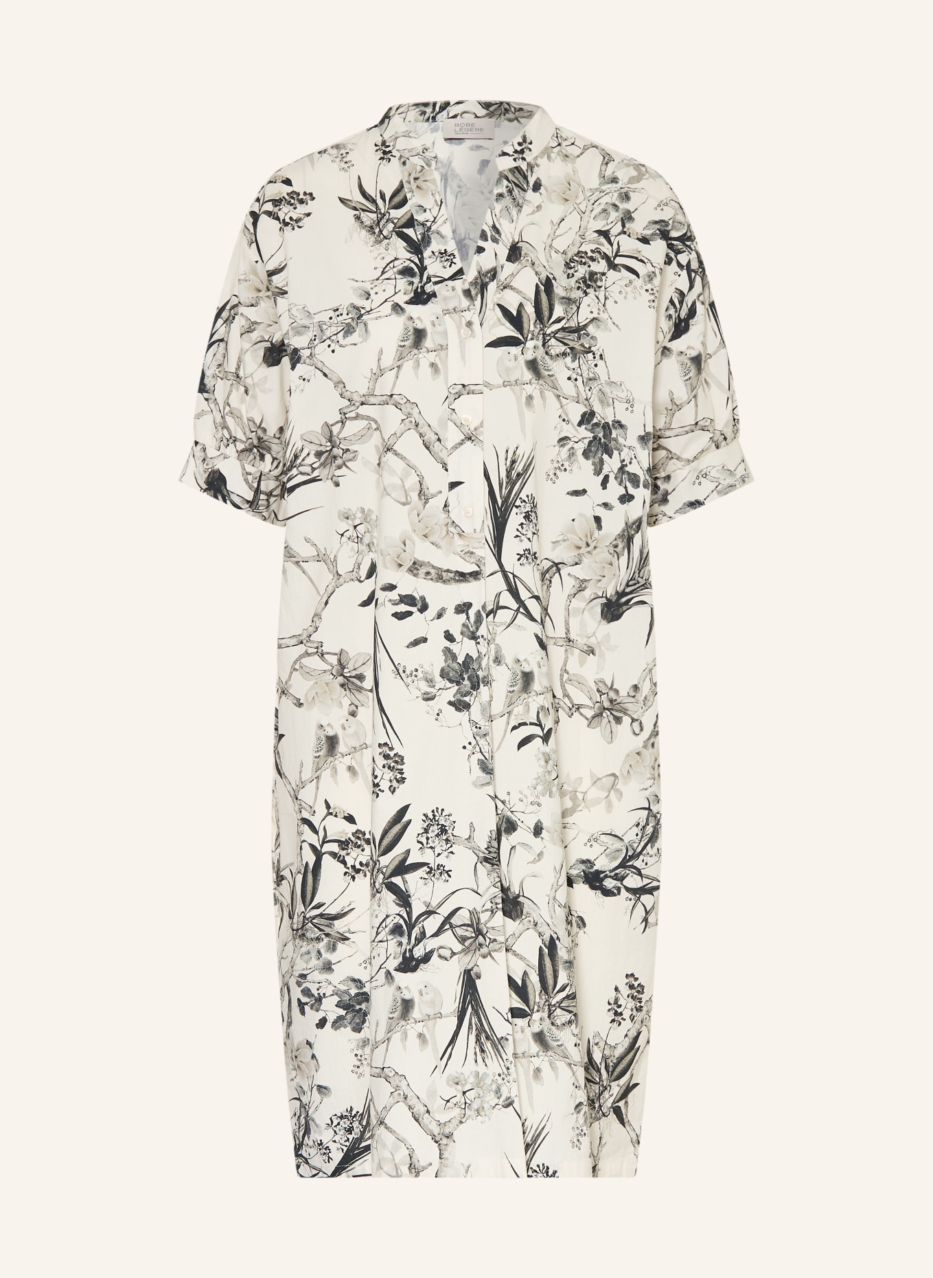 ROBE LÉGÈRE Jurk: BEIGE / ZWART