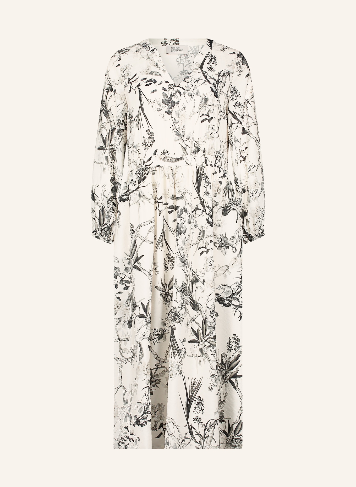 ROBE LÉGÈRE robe: BLANC / GRIS / NOIR