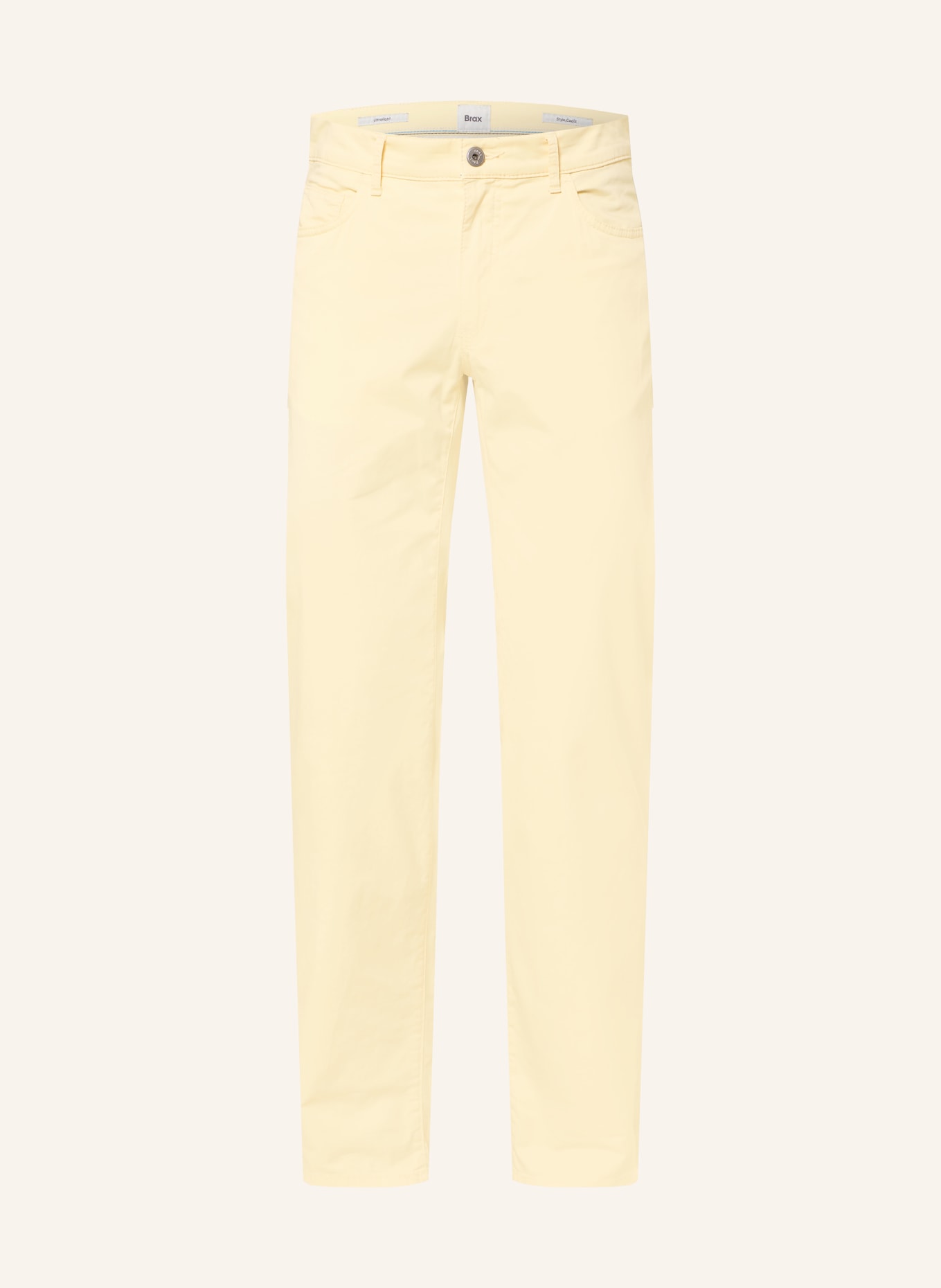 BRAX Pantalon CADIZ coupe slim: JAUNE CLAIR