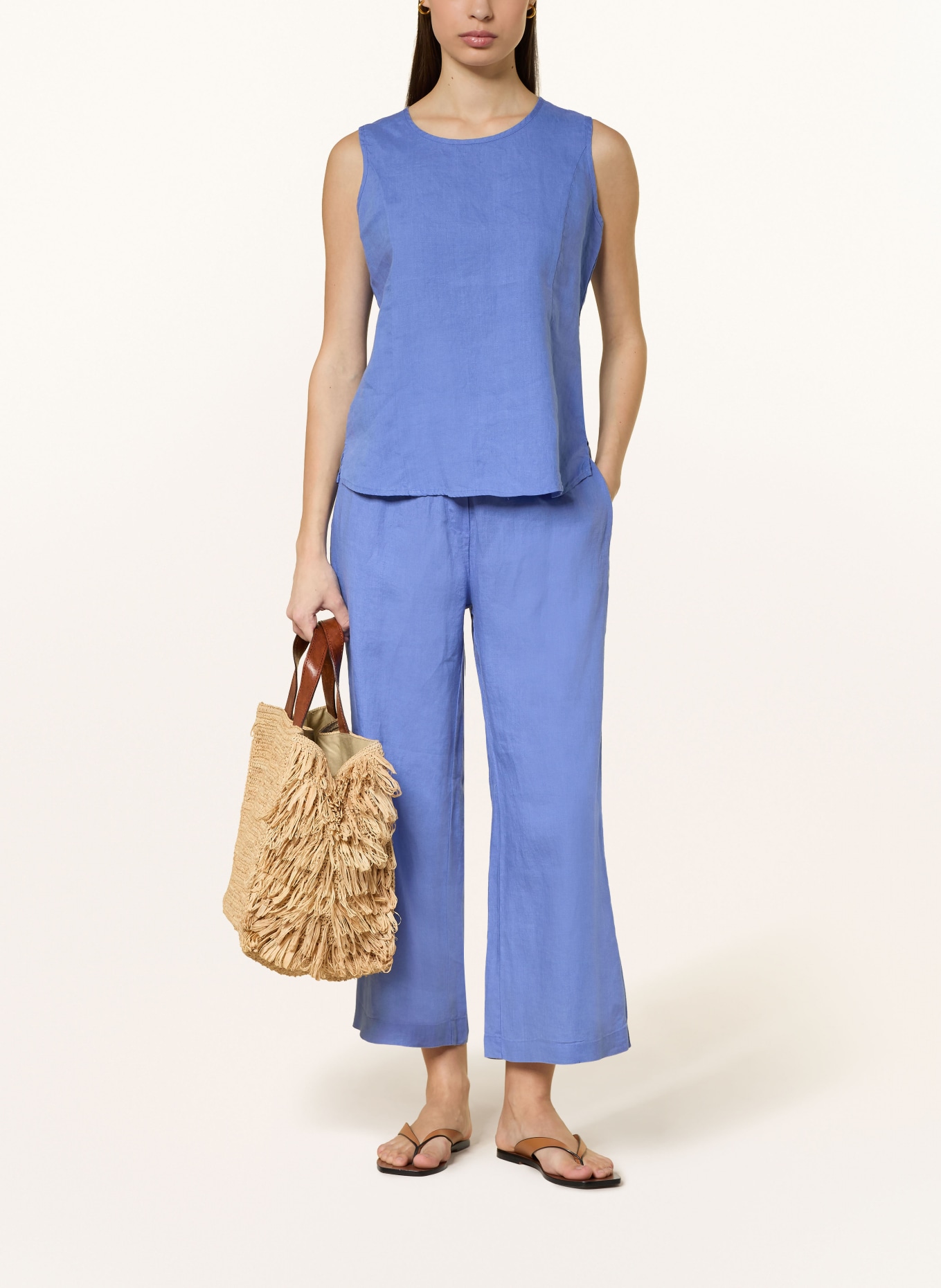 lilienfels linen top: BLUE