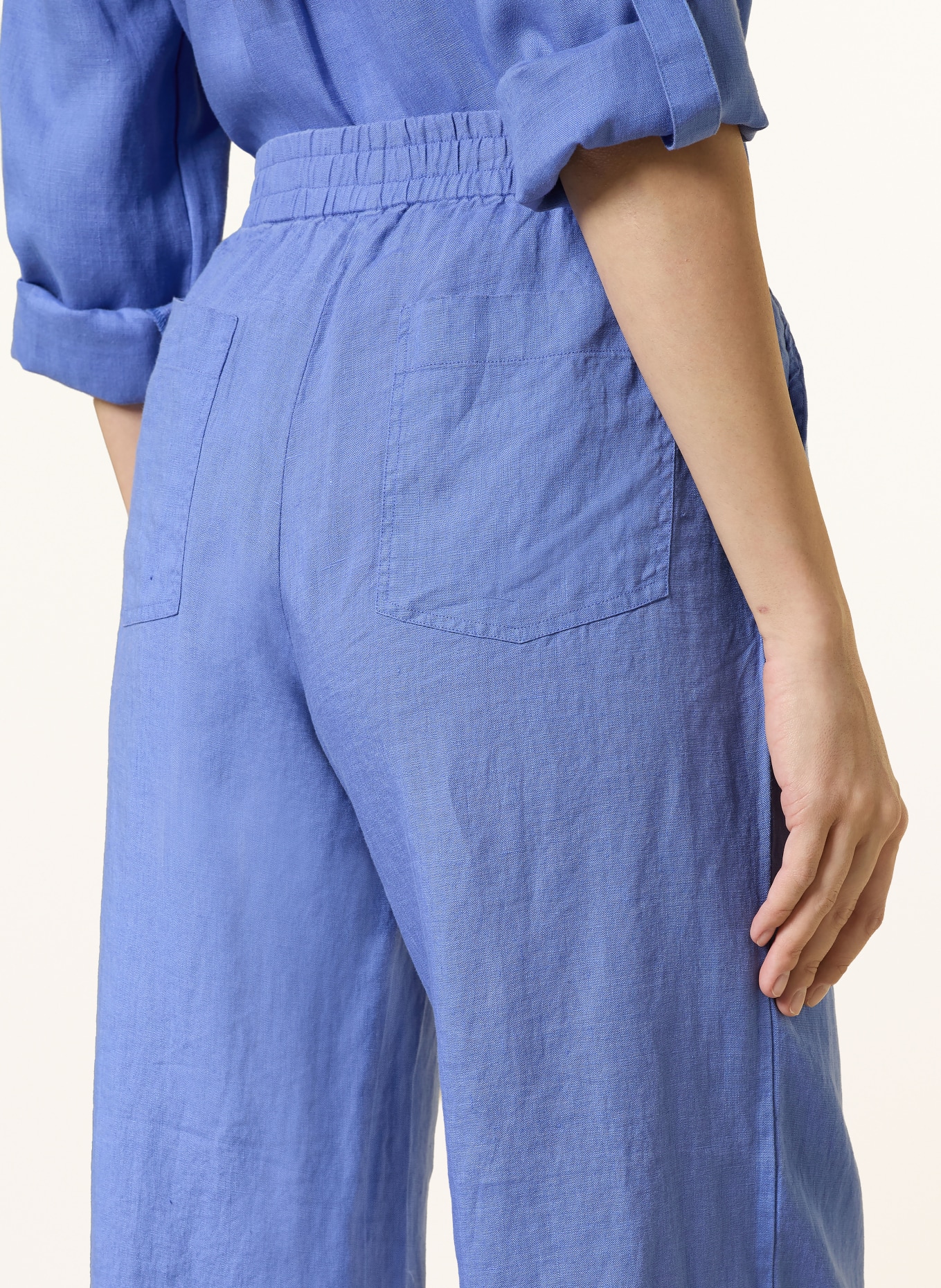 lilienfels Leinen-Culotte: BLAU