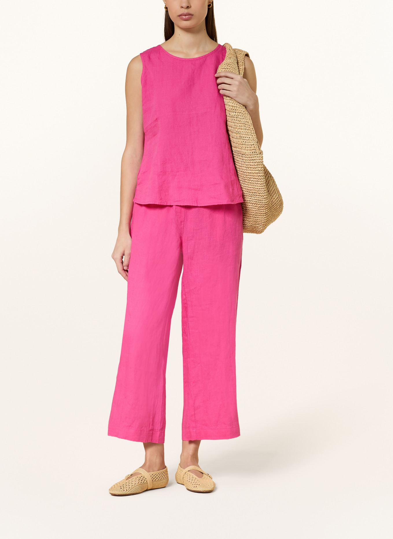 lilienfels Leinen-Culotte: PINK