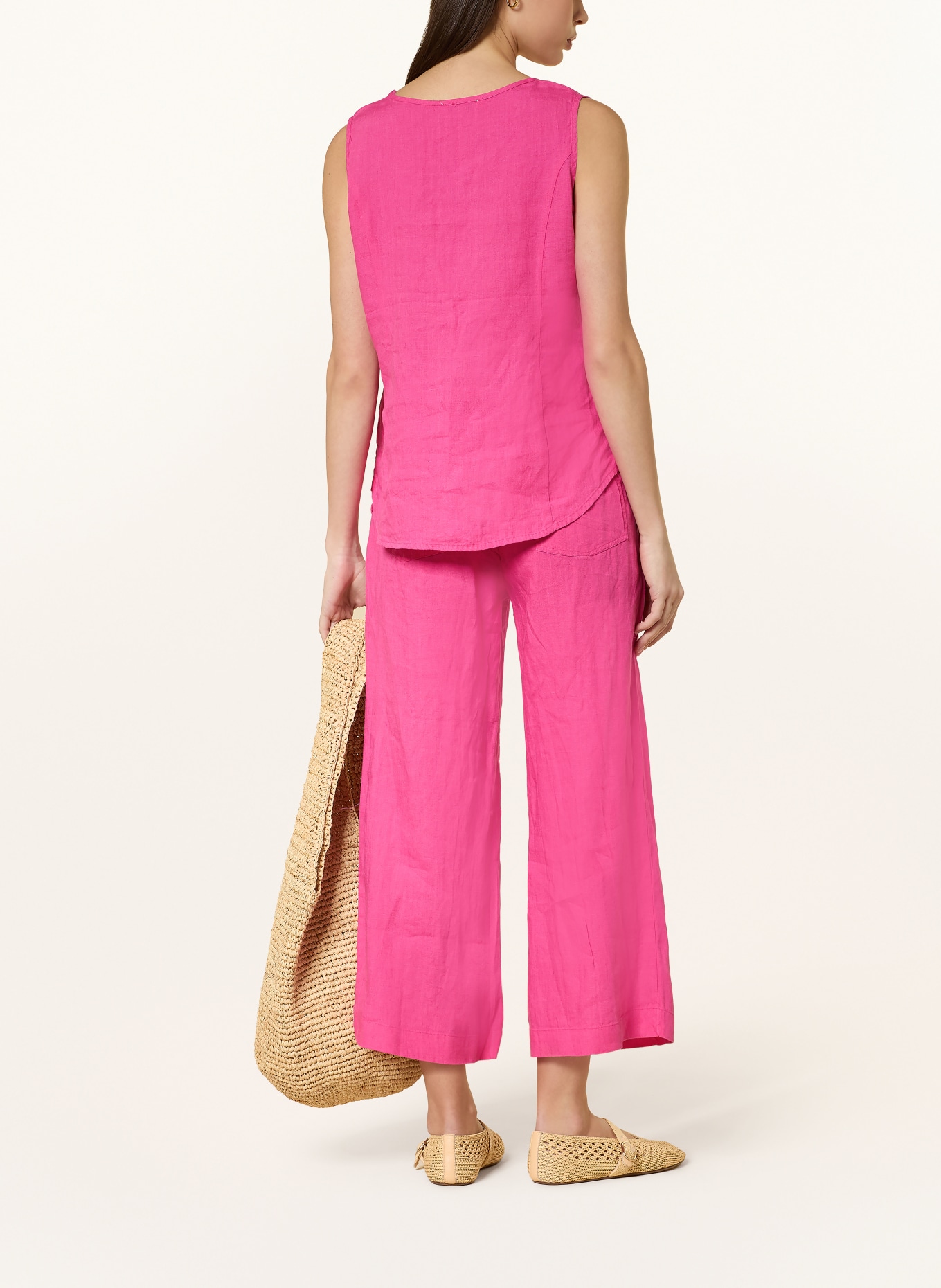 lilienfels Leinen-Culotte: PINK