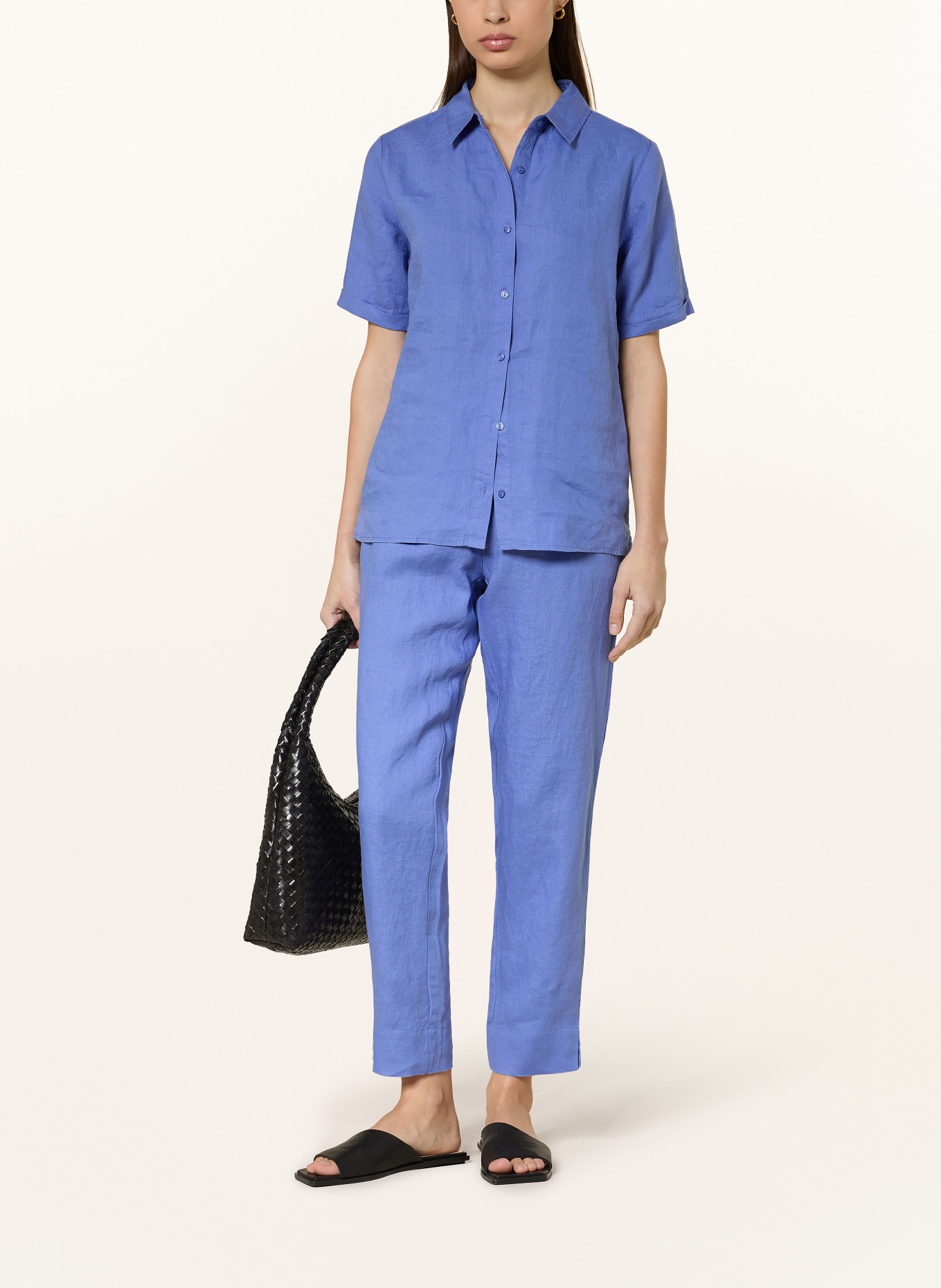 lilienfels Hemdbluse aus Leinen: BLAU