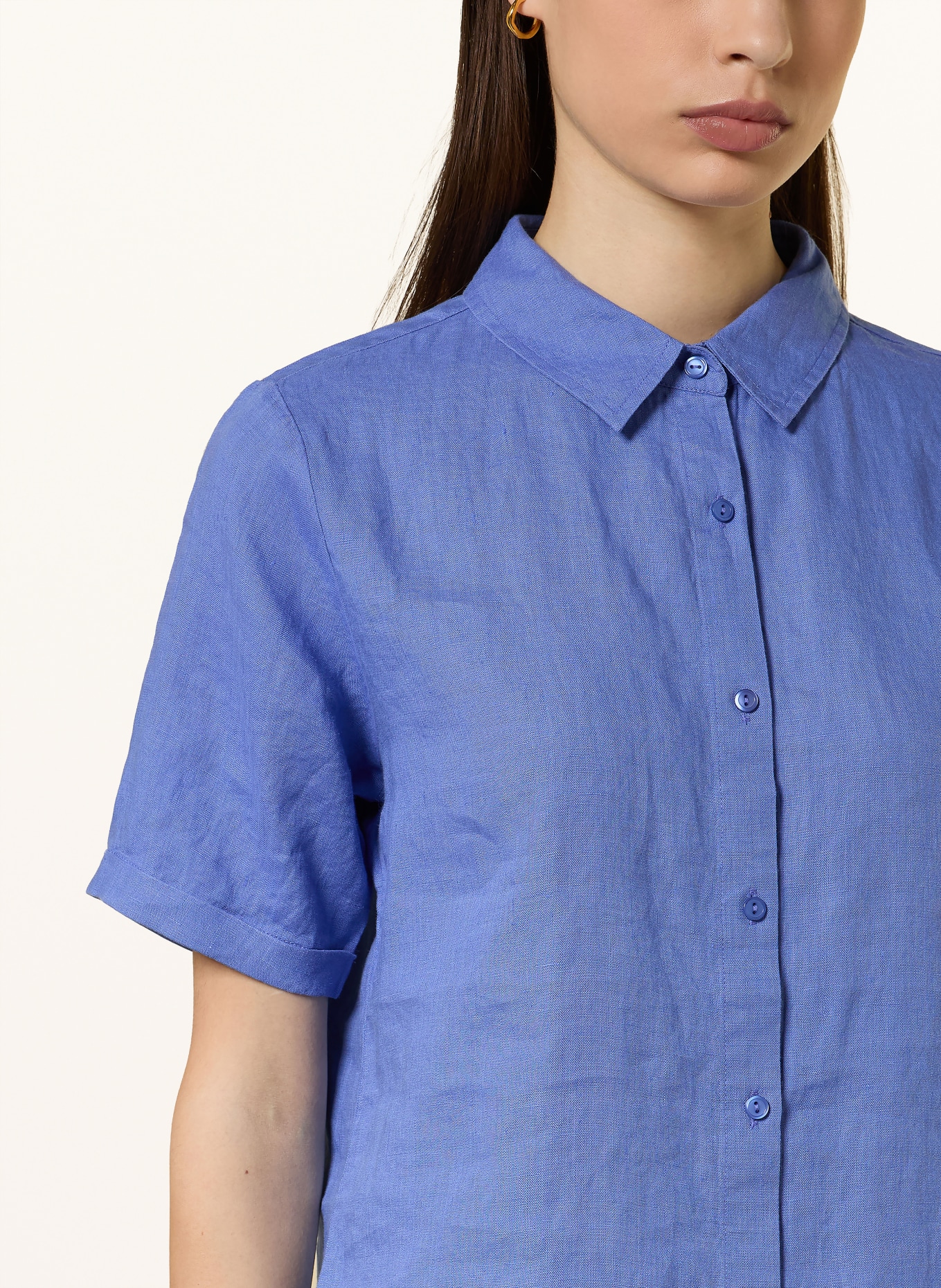 lilienfels Hemdbluse aus Leinen: BLAU