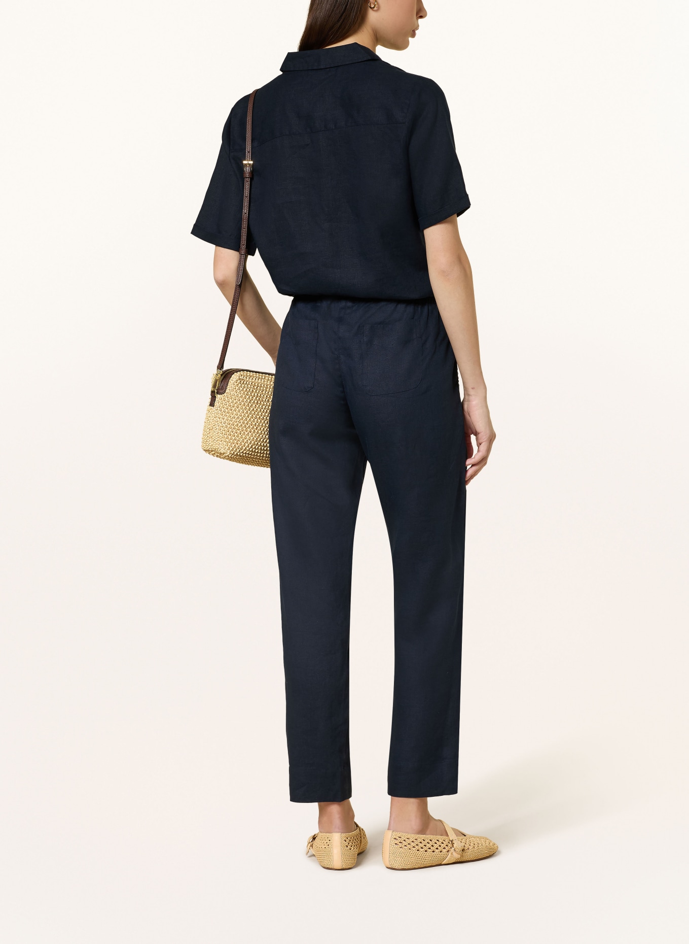 lilienfels Hemdbluse aus Leinen: DUNKELBLAU