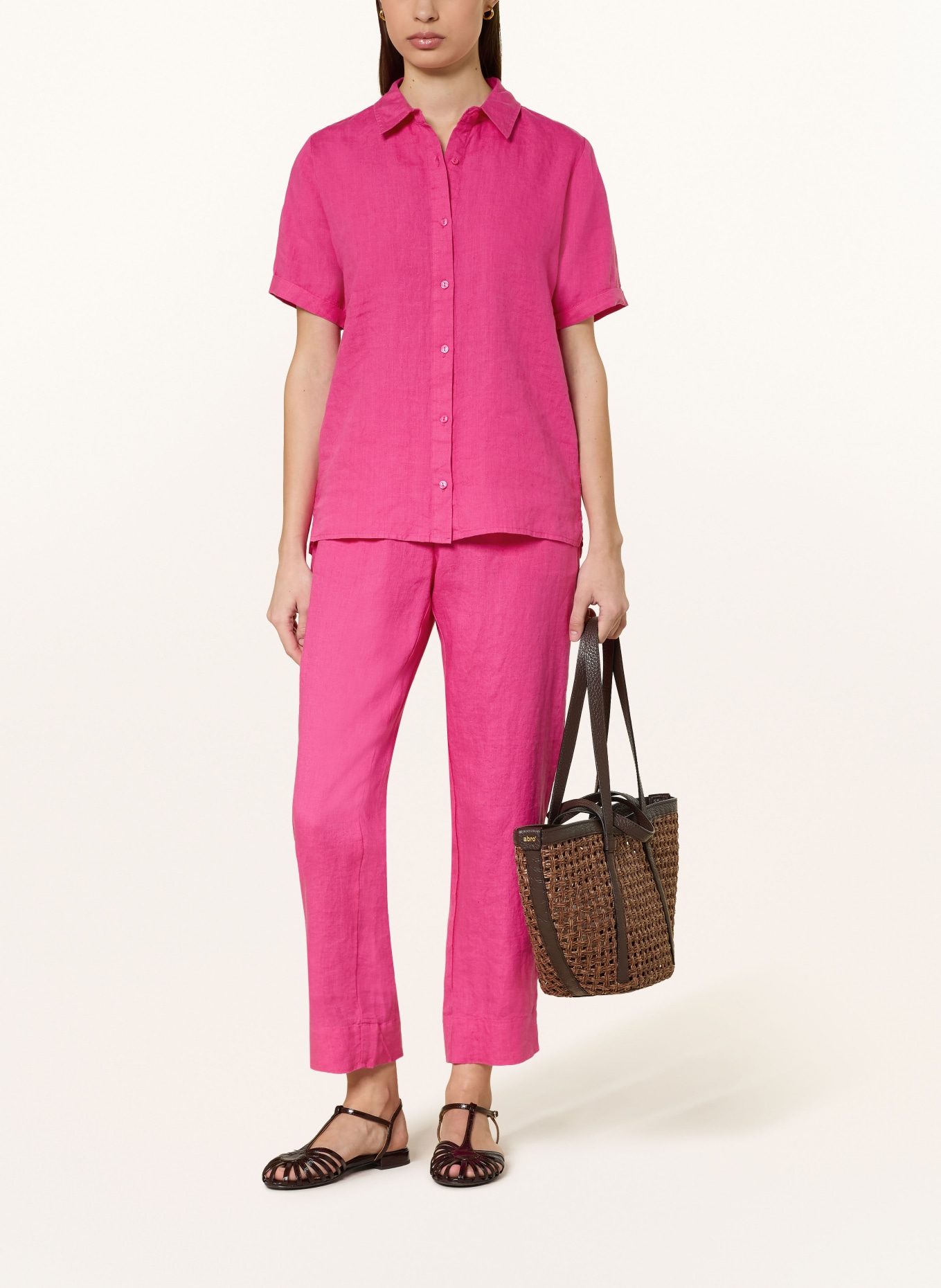 lilienfels Hemdbluse aus Leinen: PINK