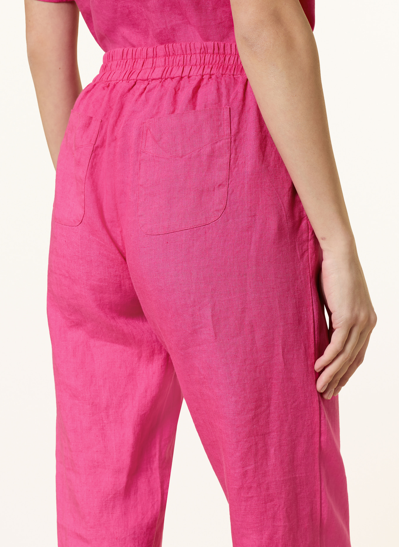 lilienfels lněné kalhoty: RŮŽOVÁ