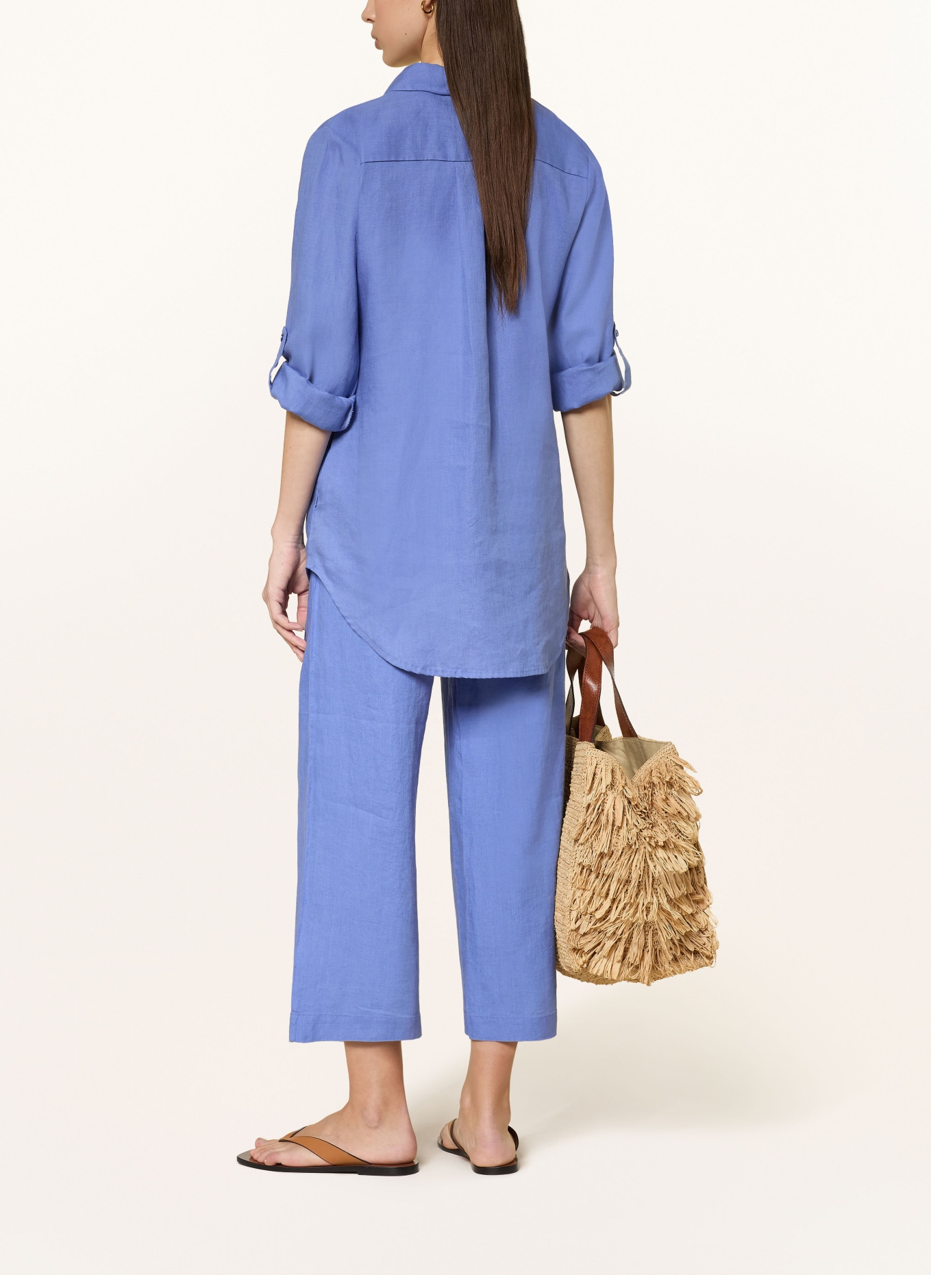 lilienfels Hemdbluse aus Leinen: BLAU