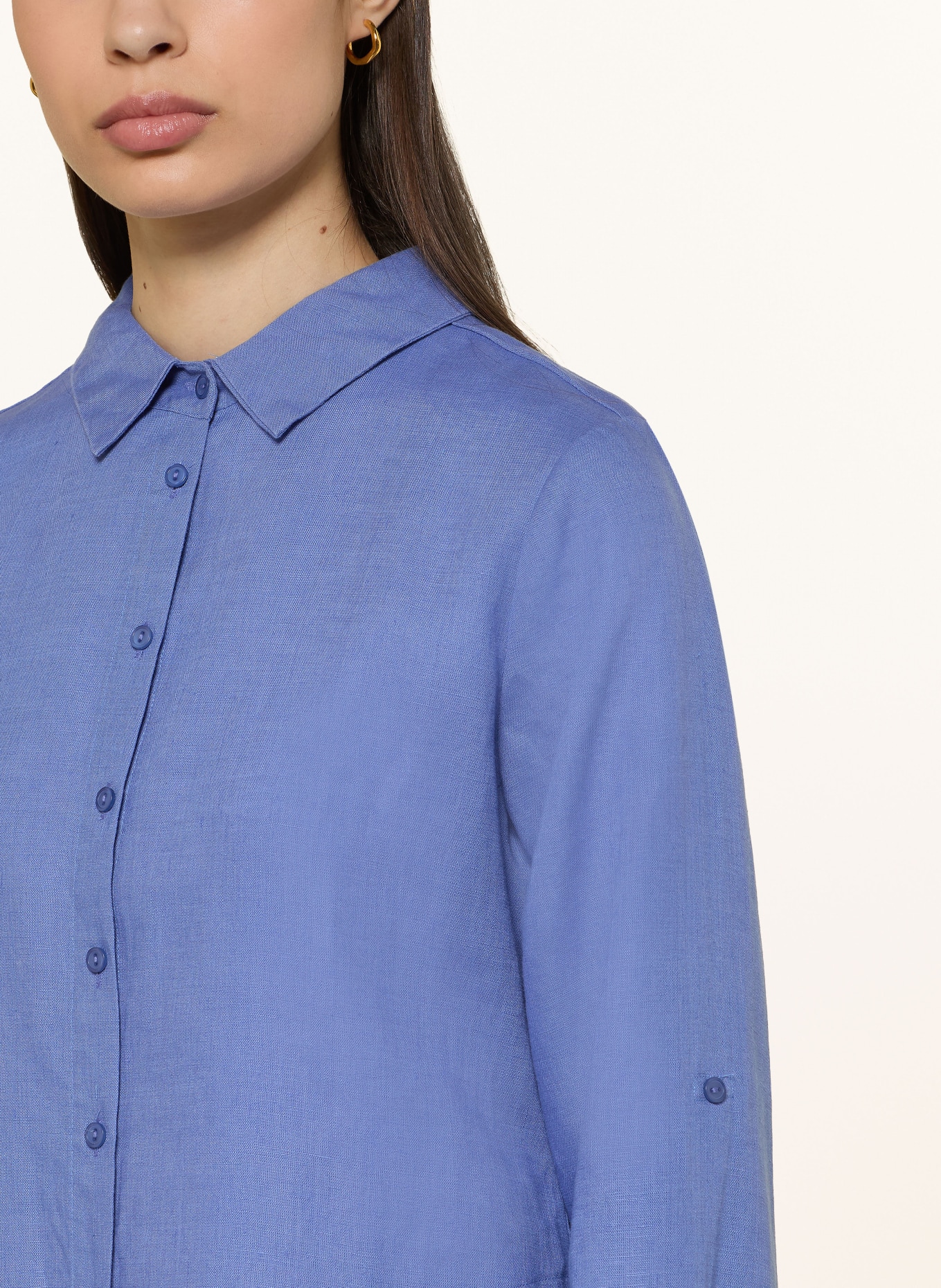 lilienfels Hemdbluse aus Leinen: BLAU