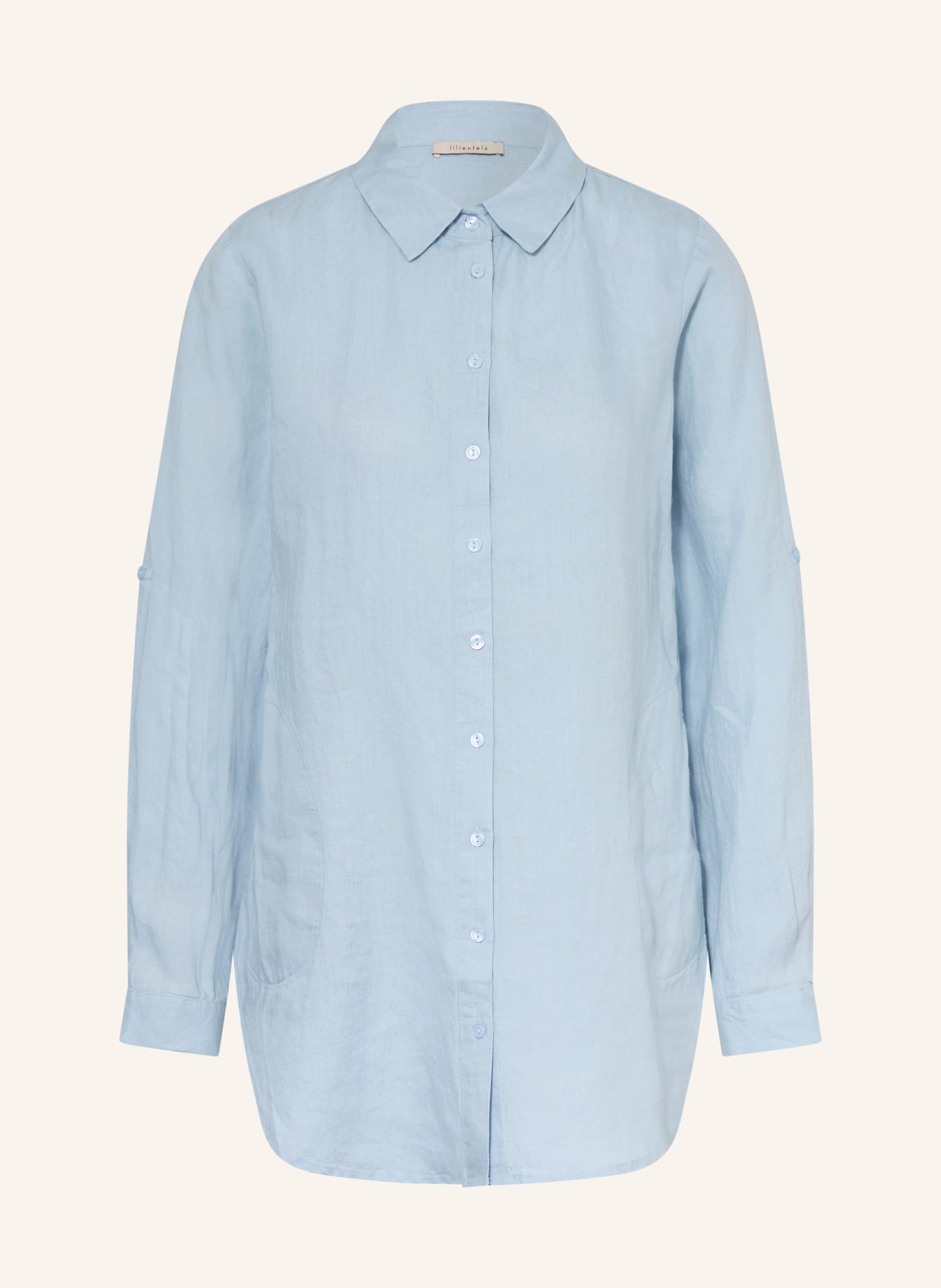 lilienfels Hemdbluse aus Leinen: HELLBLAU