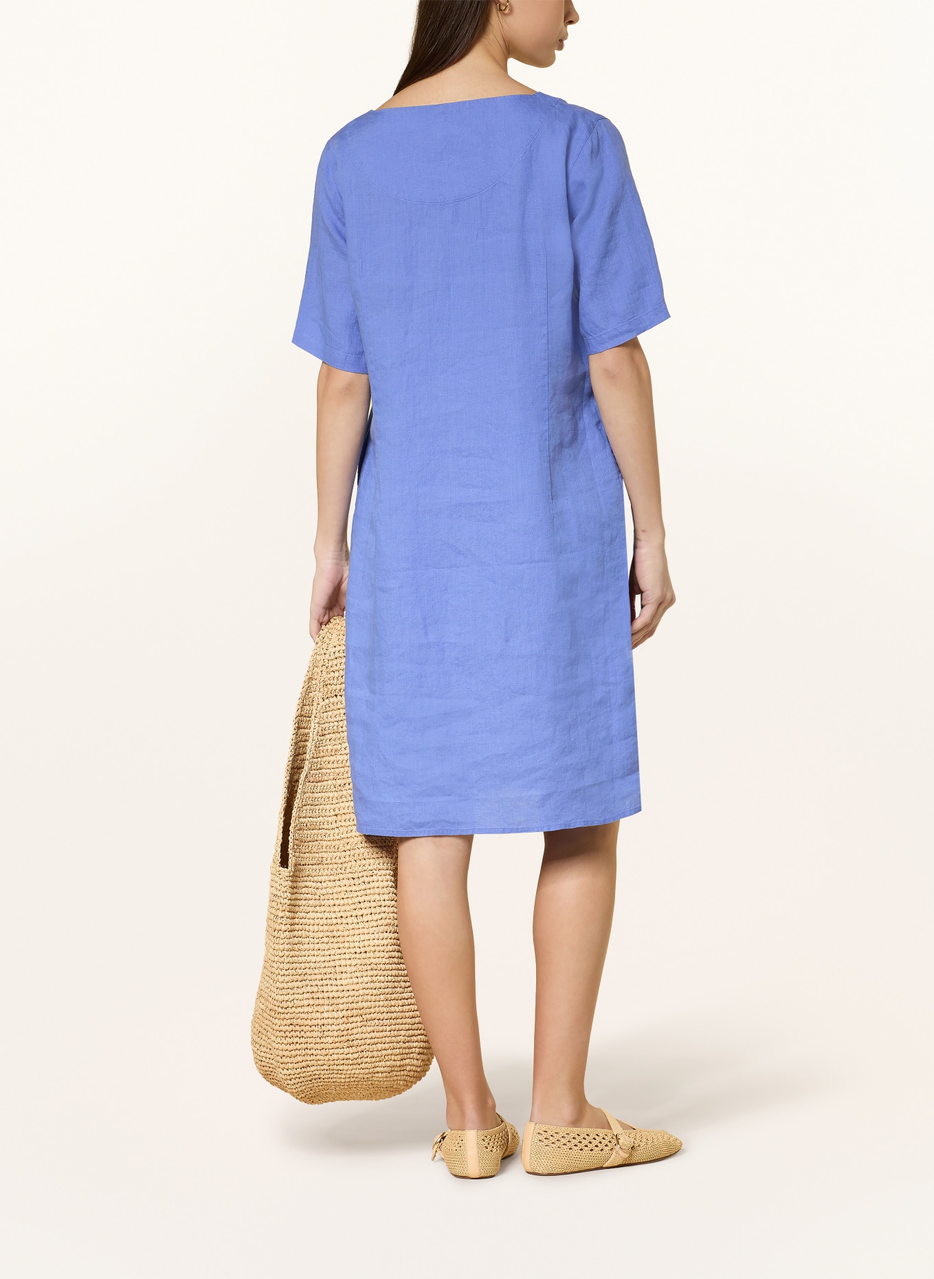 lilienfels Leinenkleid: BLAU