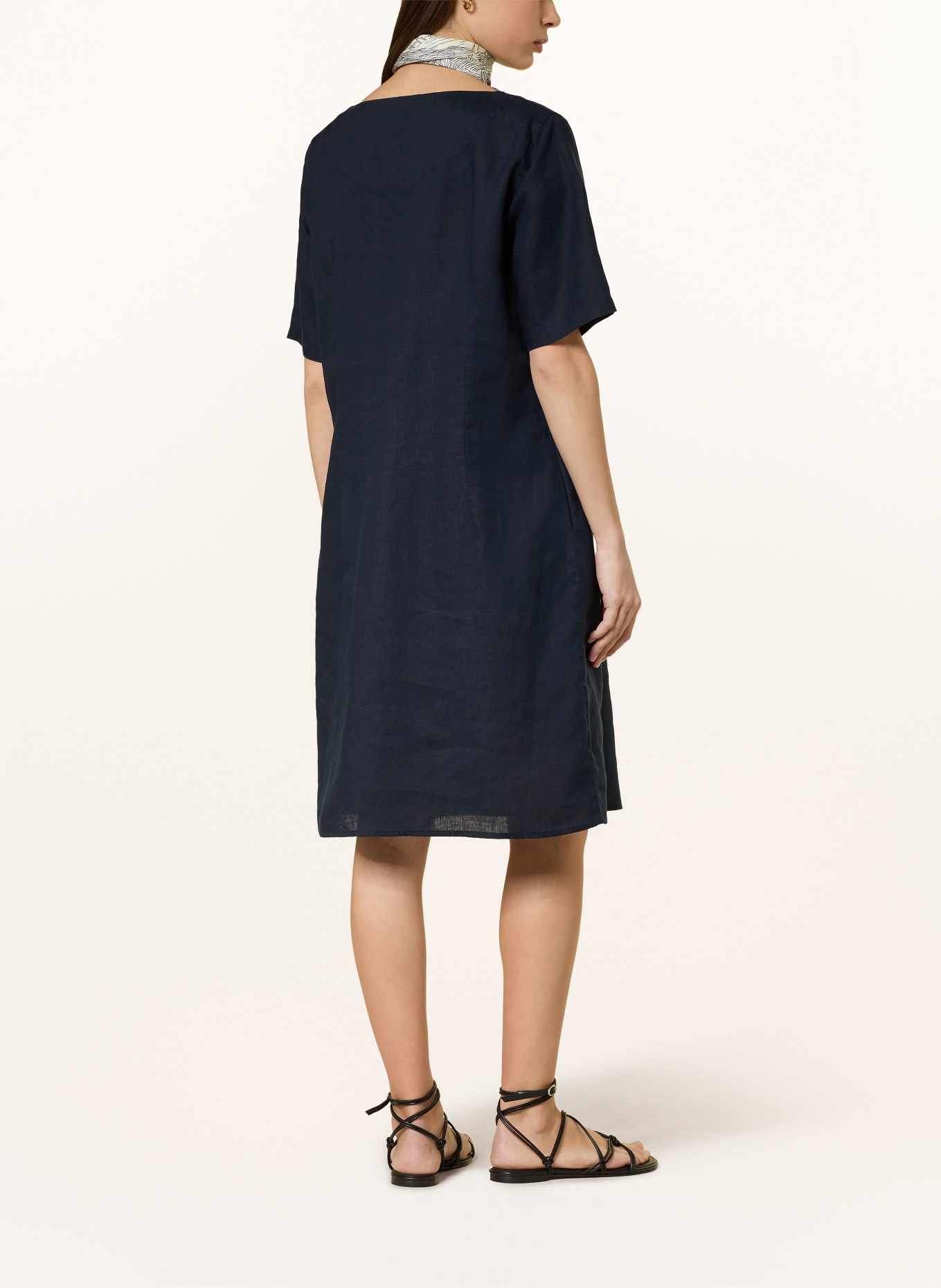 lilienfels Leinenkleid: DUNKELBLAU