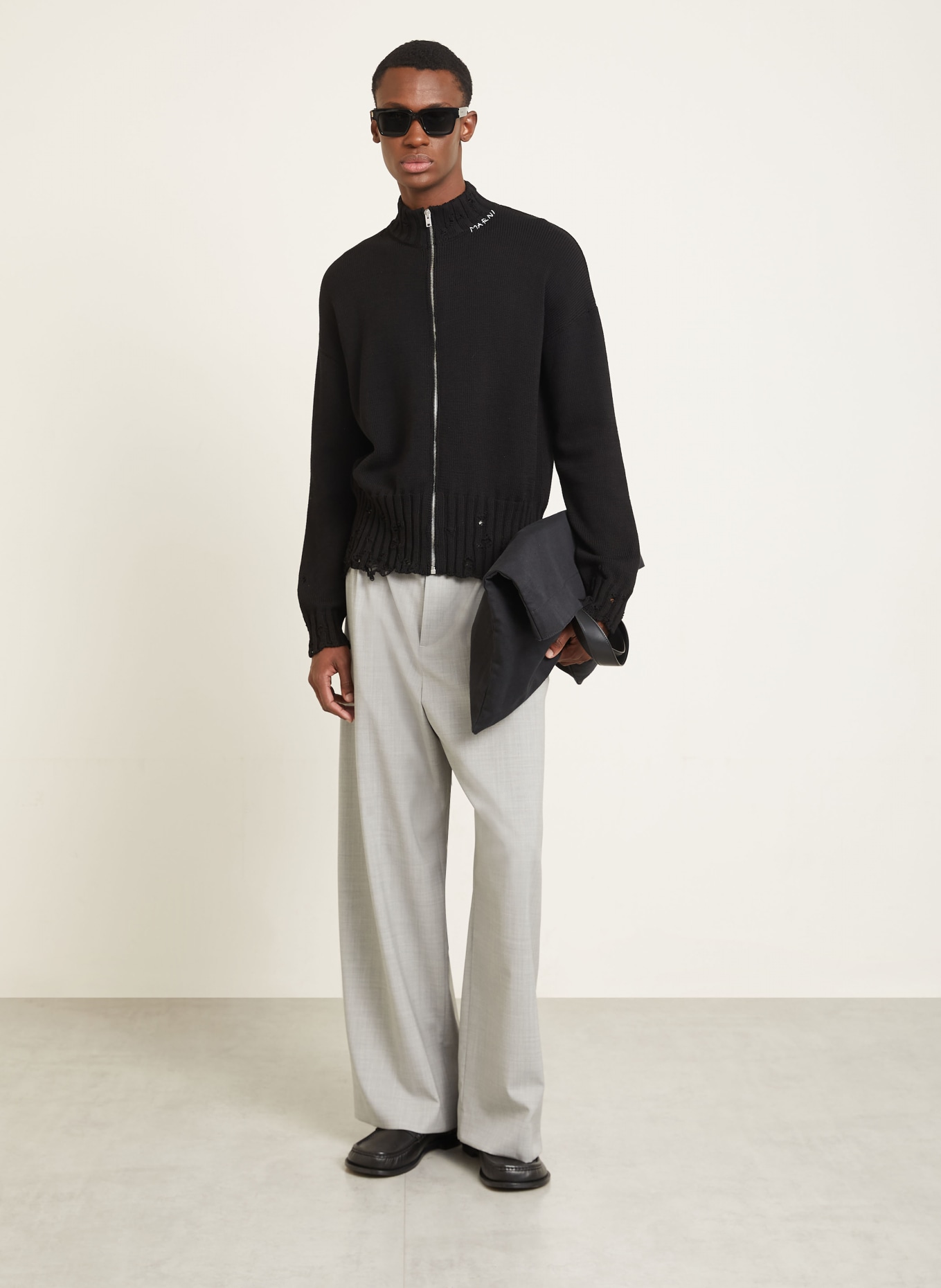 MARNI Strickjacke: SCHWARZ