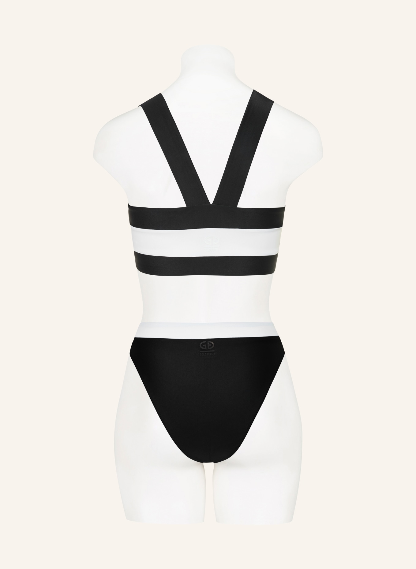 GOLDBERGH Bustier-bikinitop PLONGE: WIT / ZWART