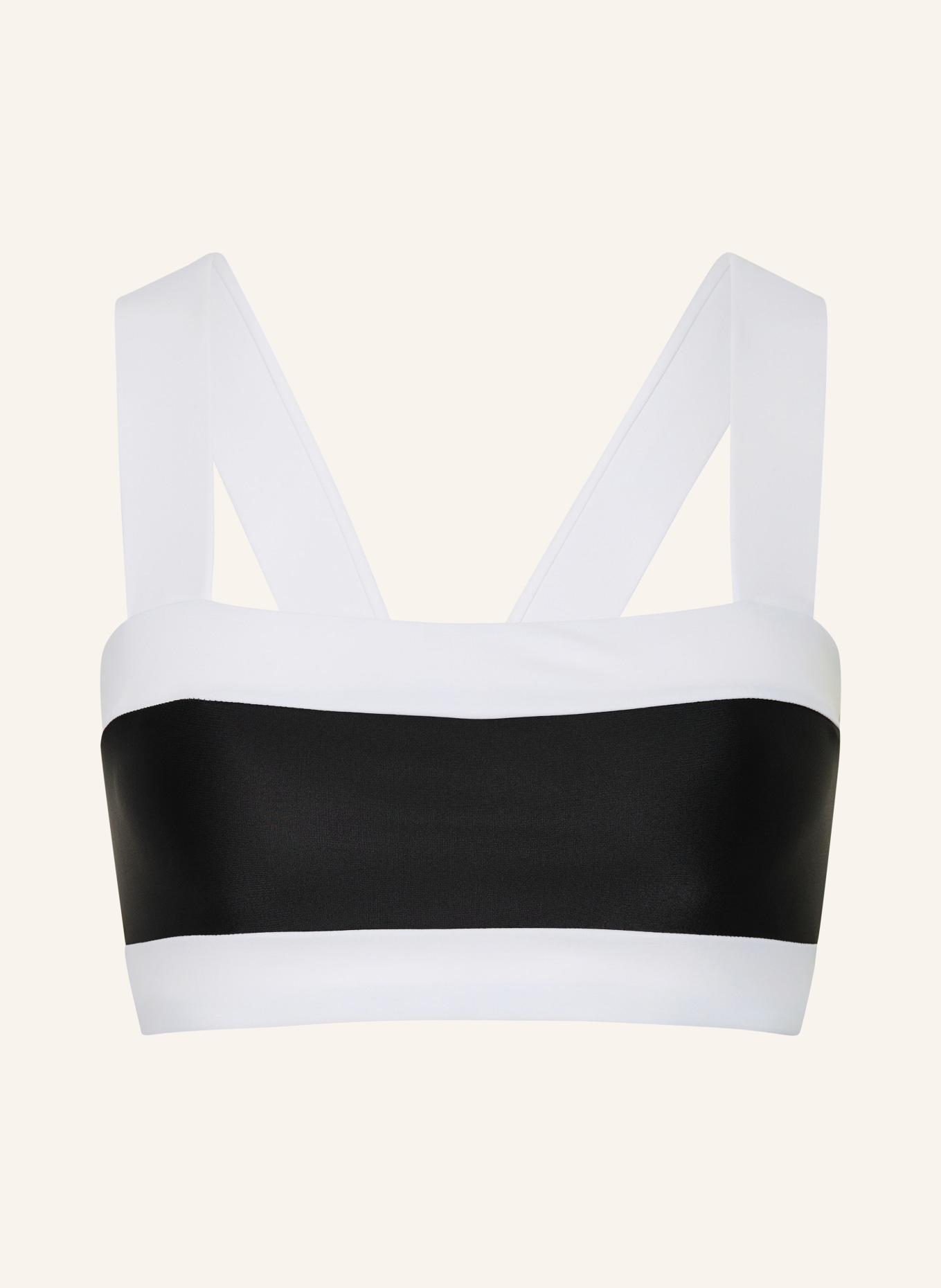 GOLDBERGH Bustier-bikinitop PLONGE: ZWART / WIT