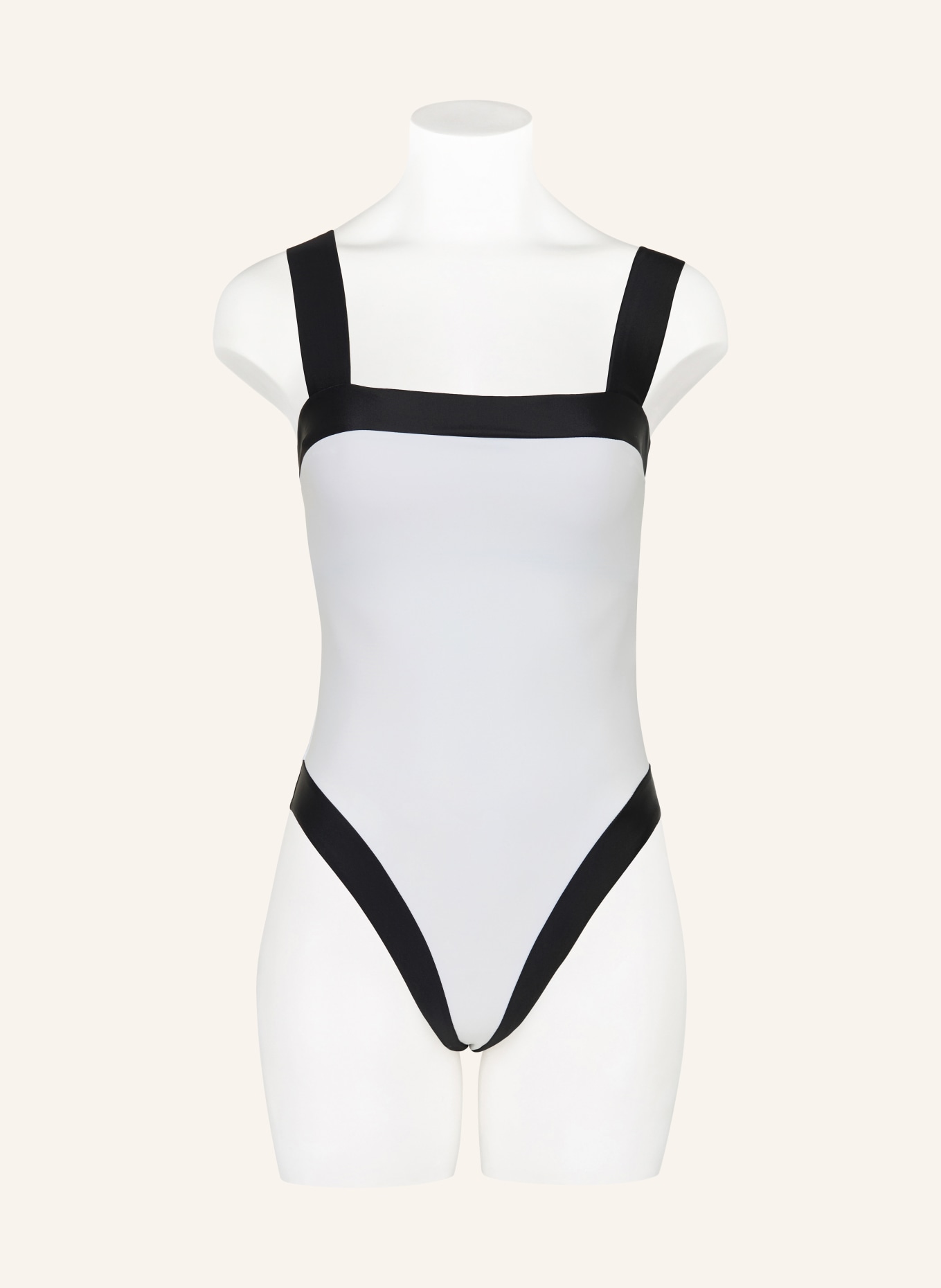 GOLDBERGH Badeanzug HEMERA: WEISS / SCHWARZ