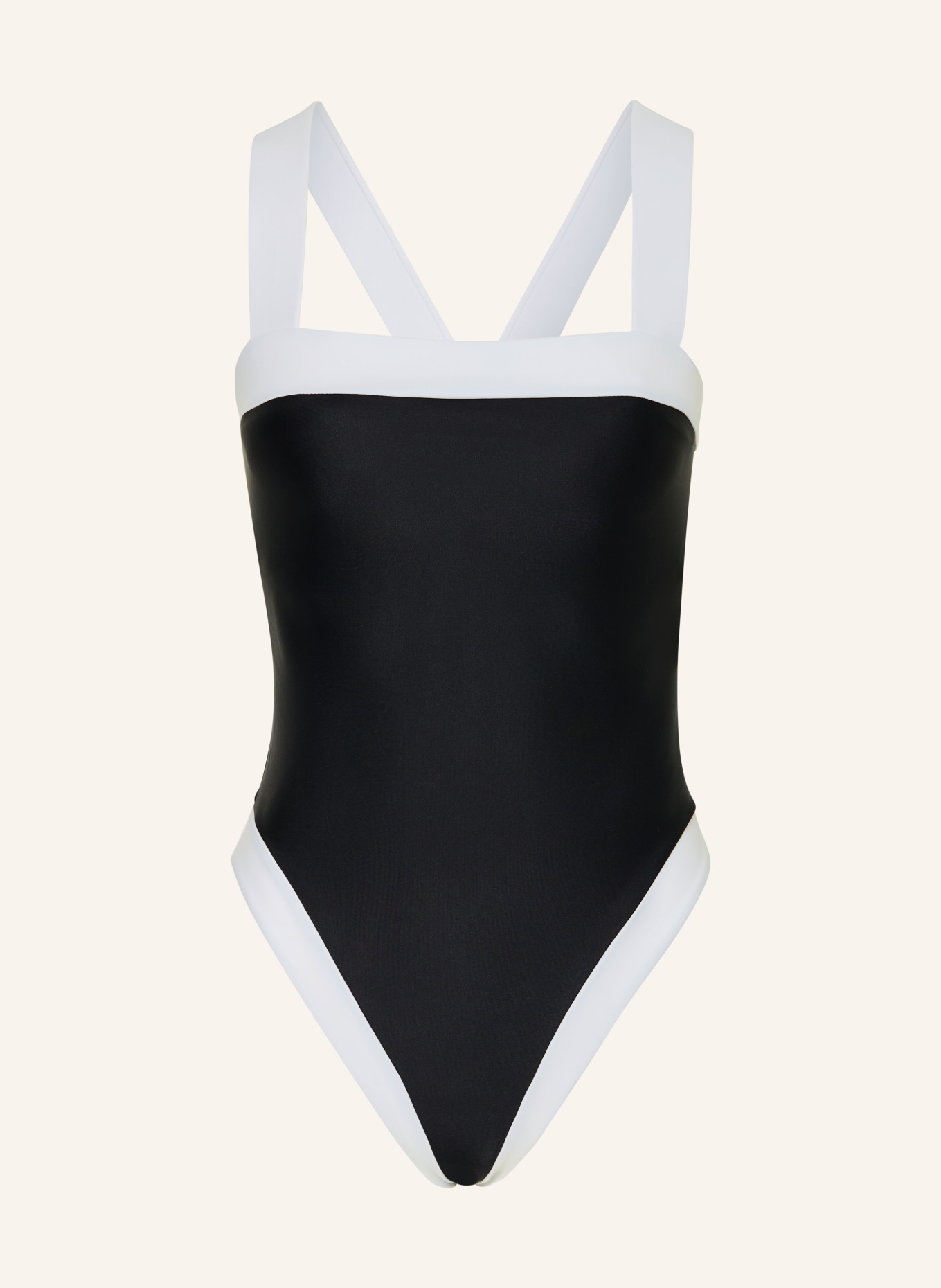 GOLDBERGH Badeanzug HEMERA: SCHWARZ / WEISS