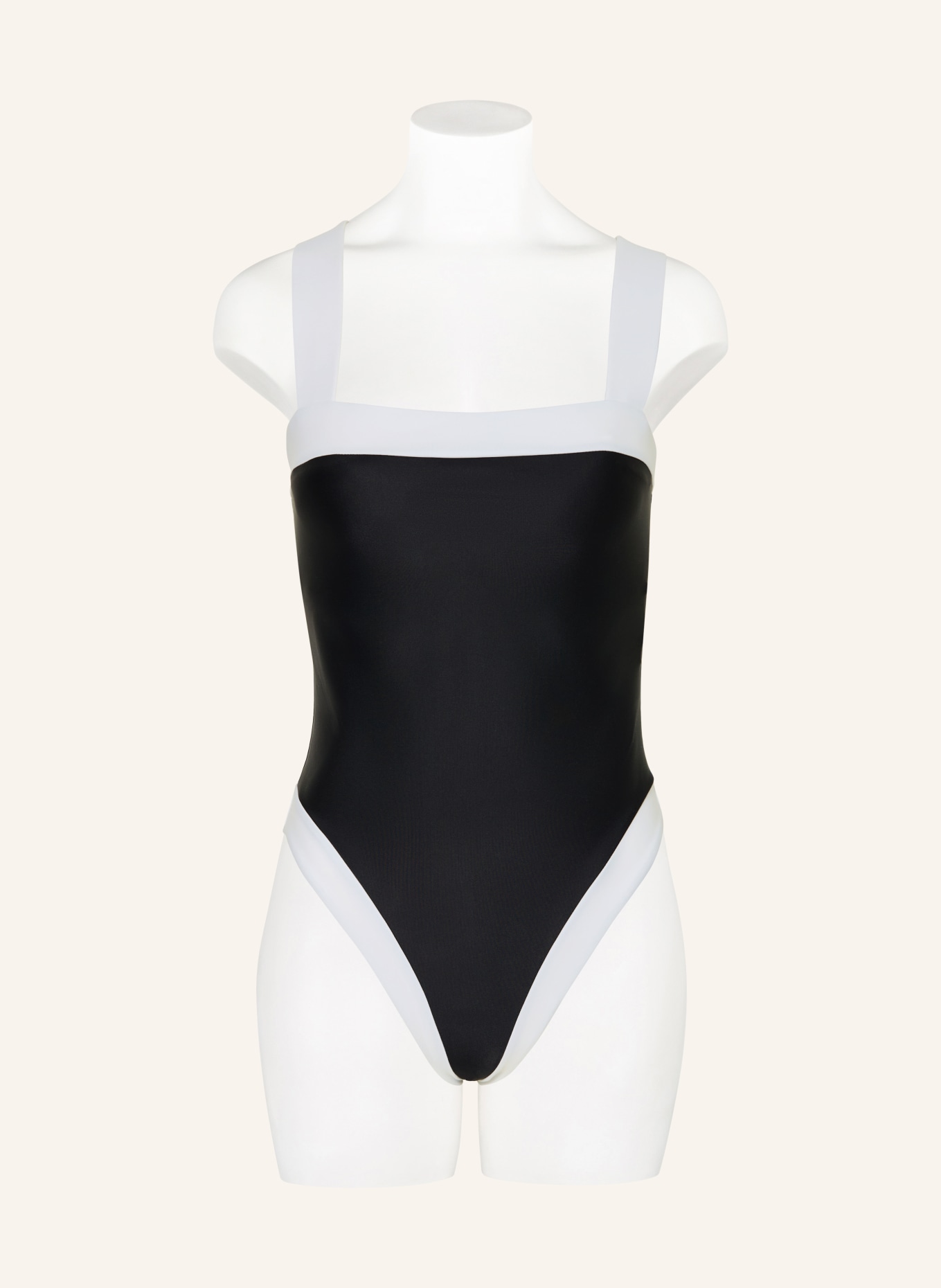 GOLDBERGH Badeanzug HEMERA: SCHWARZ / WEISS