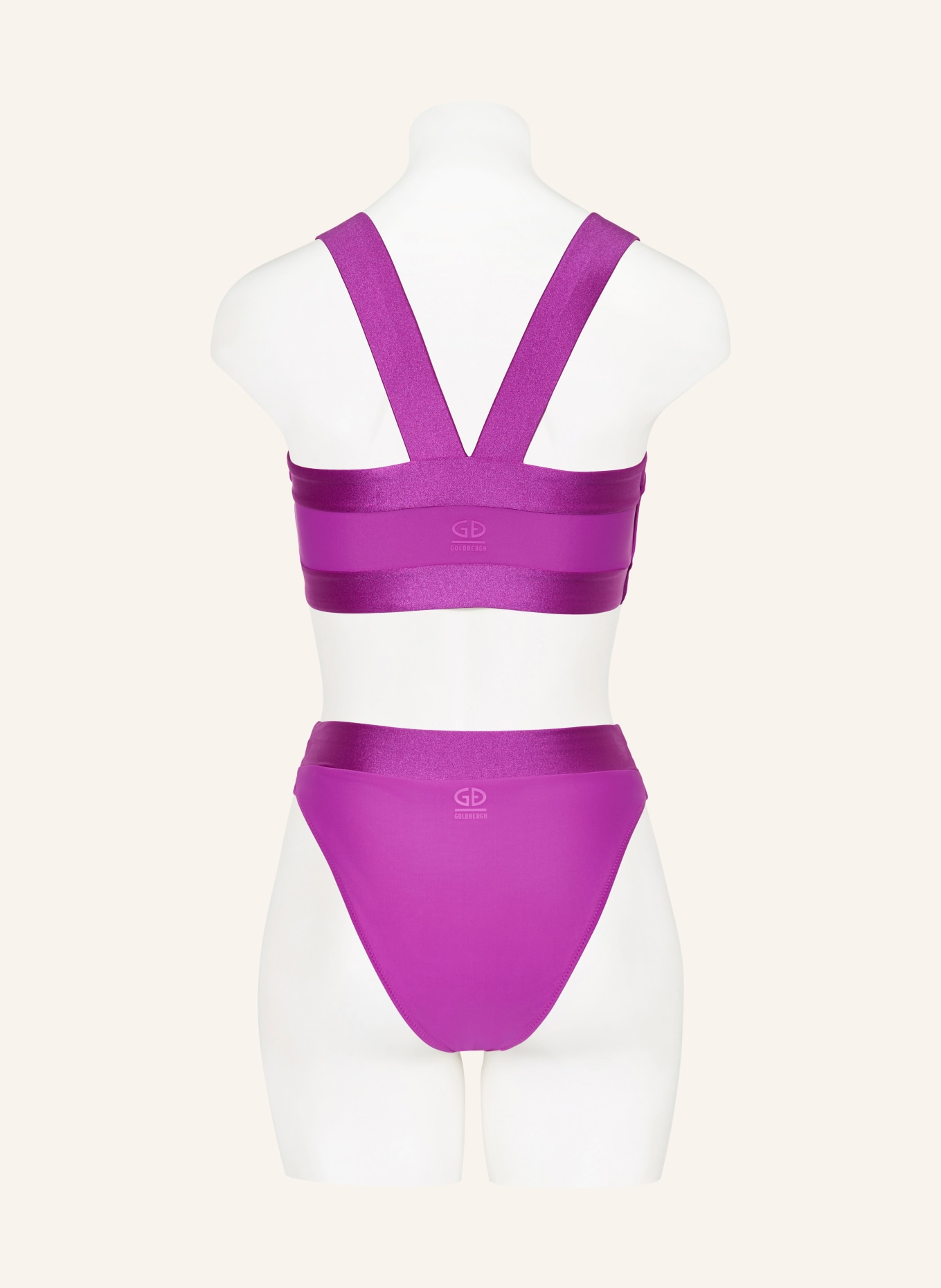GOLDBERGH Bikinibroekje met hoge taille OCEANE: LILAS FLUO