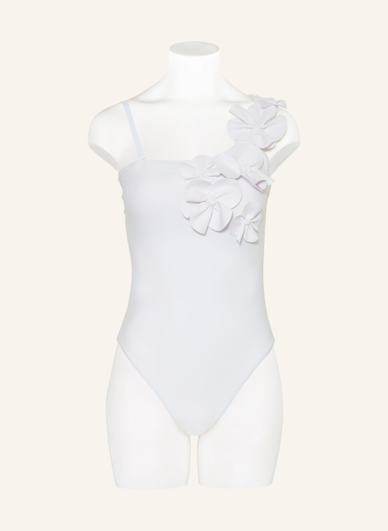 GOLDBERGH One-Shoulder-Badeanzug FABIOSA: WEISS