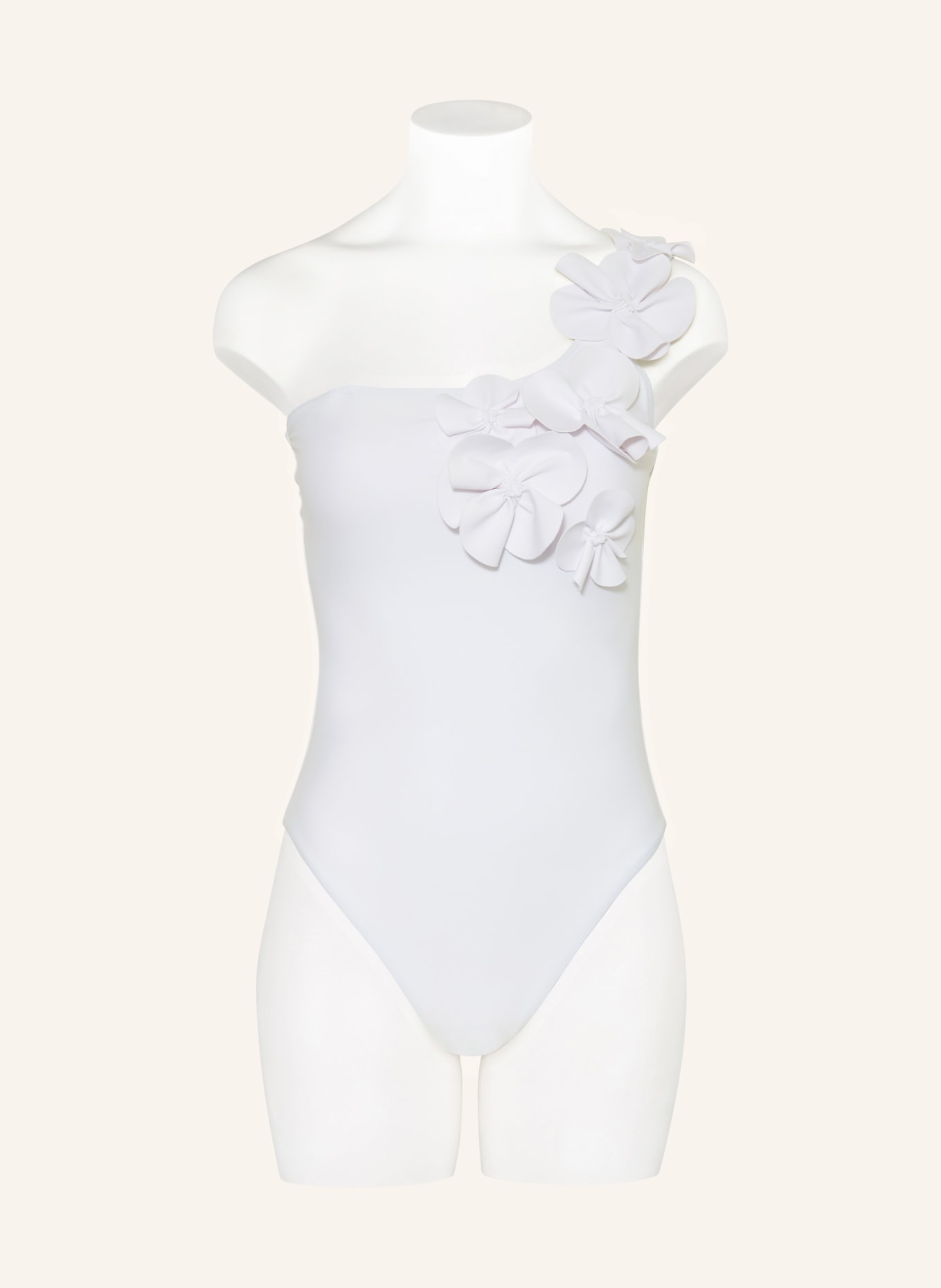 GOLDBERGH One-Shoulder-Badeanzug FABIOSA: WEISS