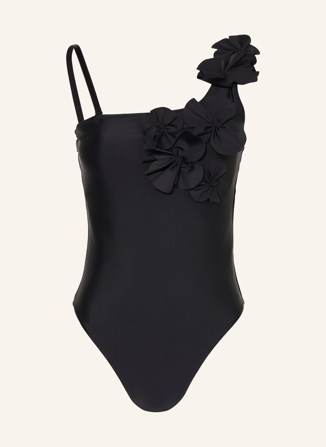 GOLDBERGH One-Shoulder-Badeanzug FABIOSA: SCHWARZ