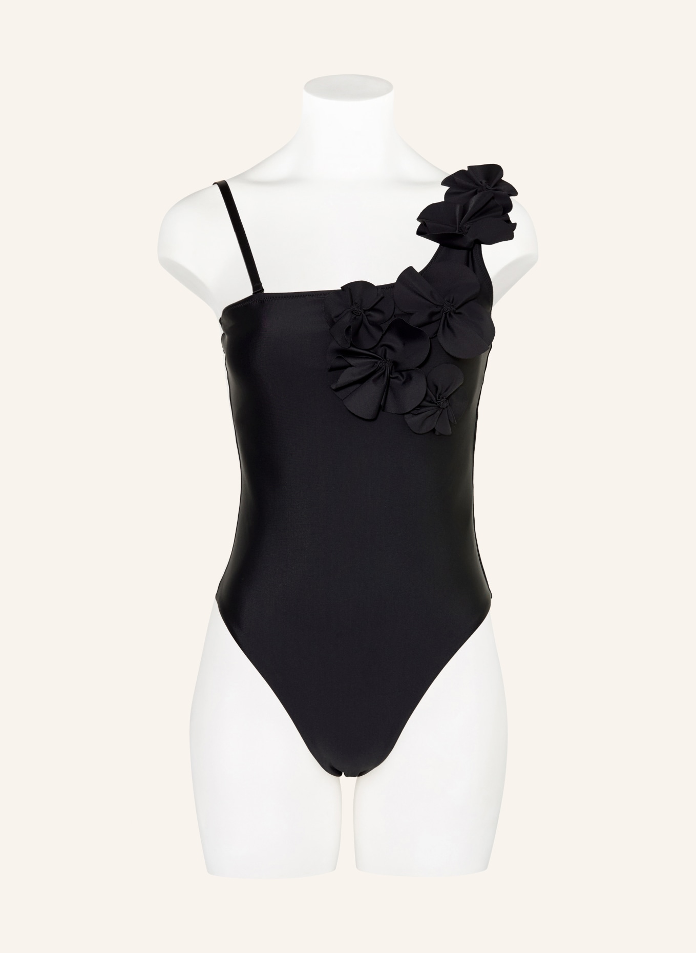 GOLDBERGH One-Shoulder-Badeanzug FABIOSA: SCHWARZ