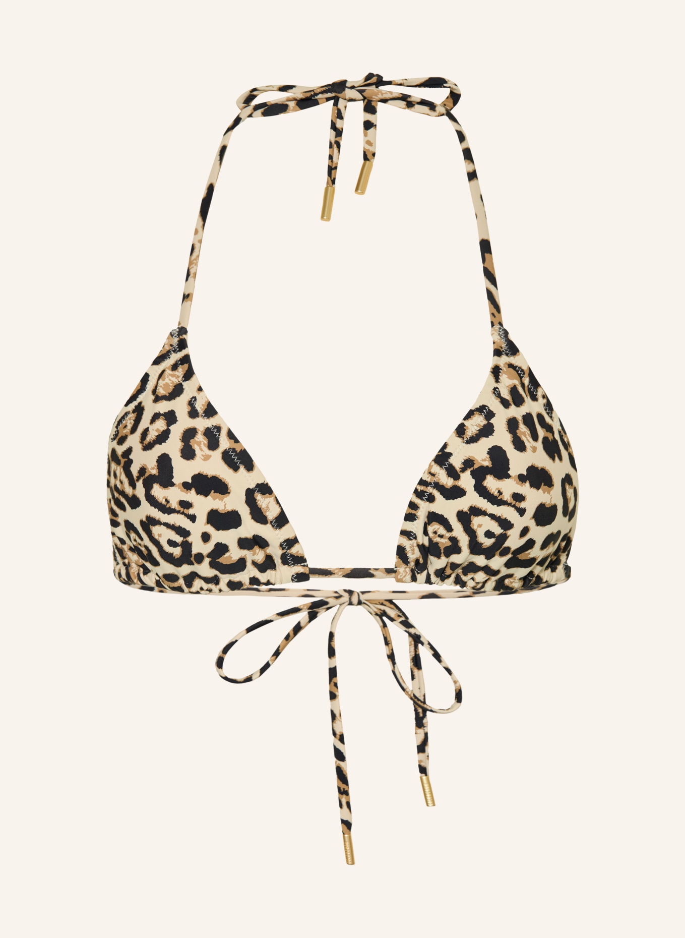 GOLDBERGH Triangel-Bikini-Top ELIXER: BEIGE / HELLBRAUN / SCHWARZ