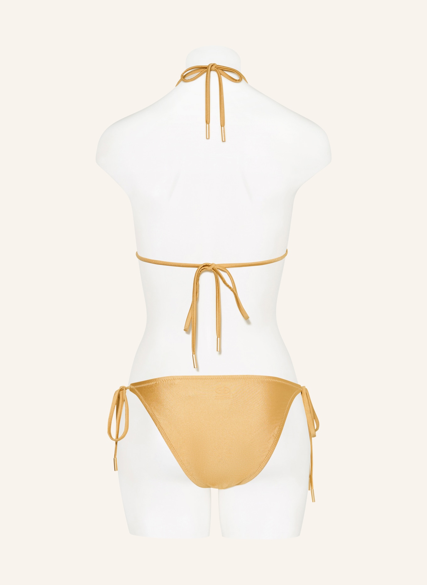 GOLDBERGH Triangel-bikinibroekje KAIA met sierstenen: GOUD