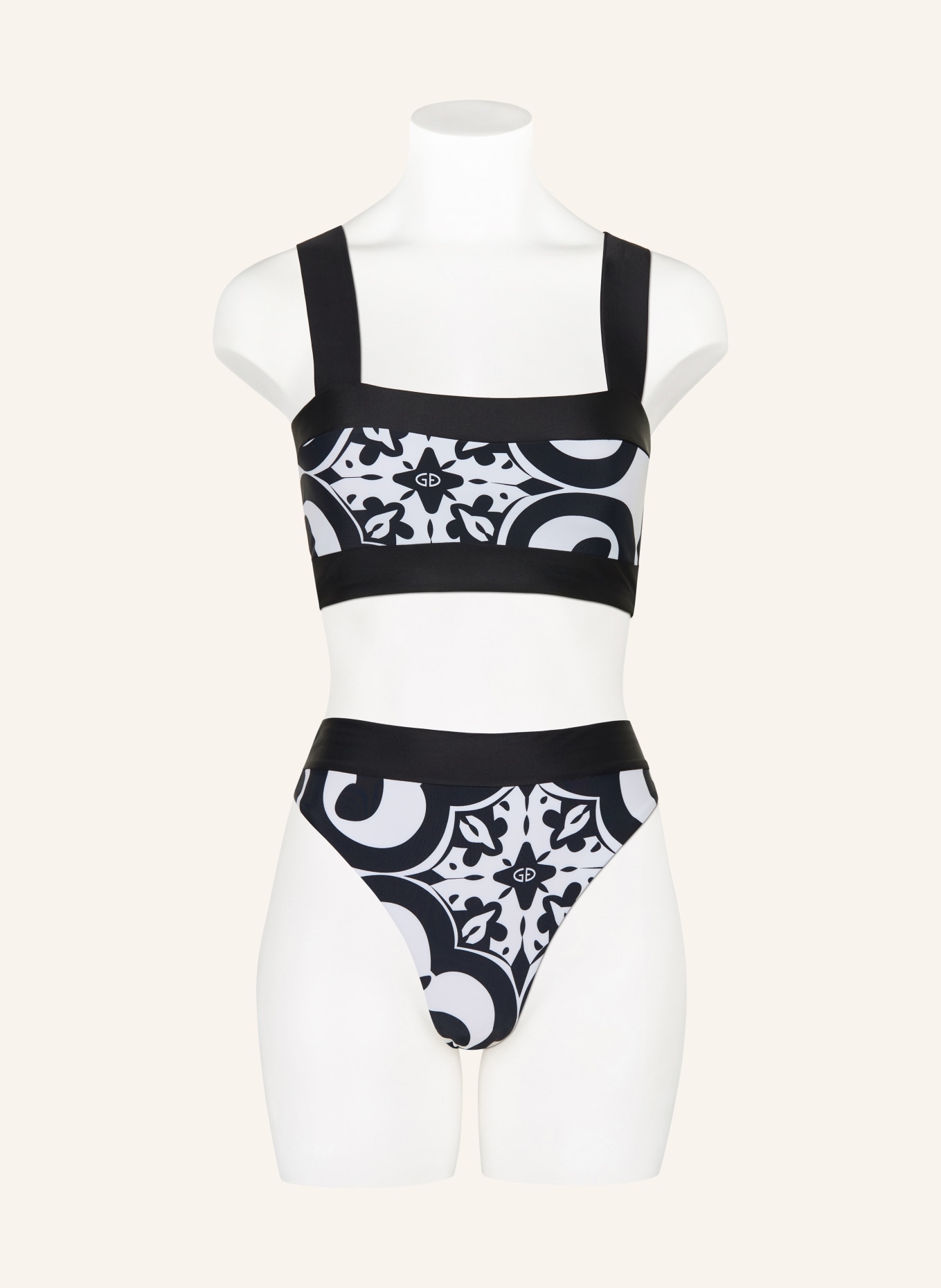 GOLDBERGH Bustier-Bikini-Top CASSANDRA: SCHWARZ / WEISS