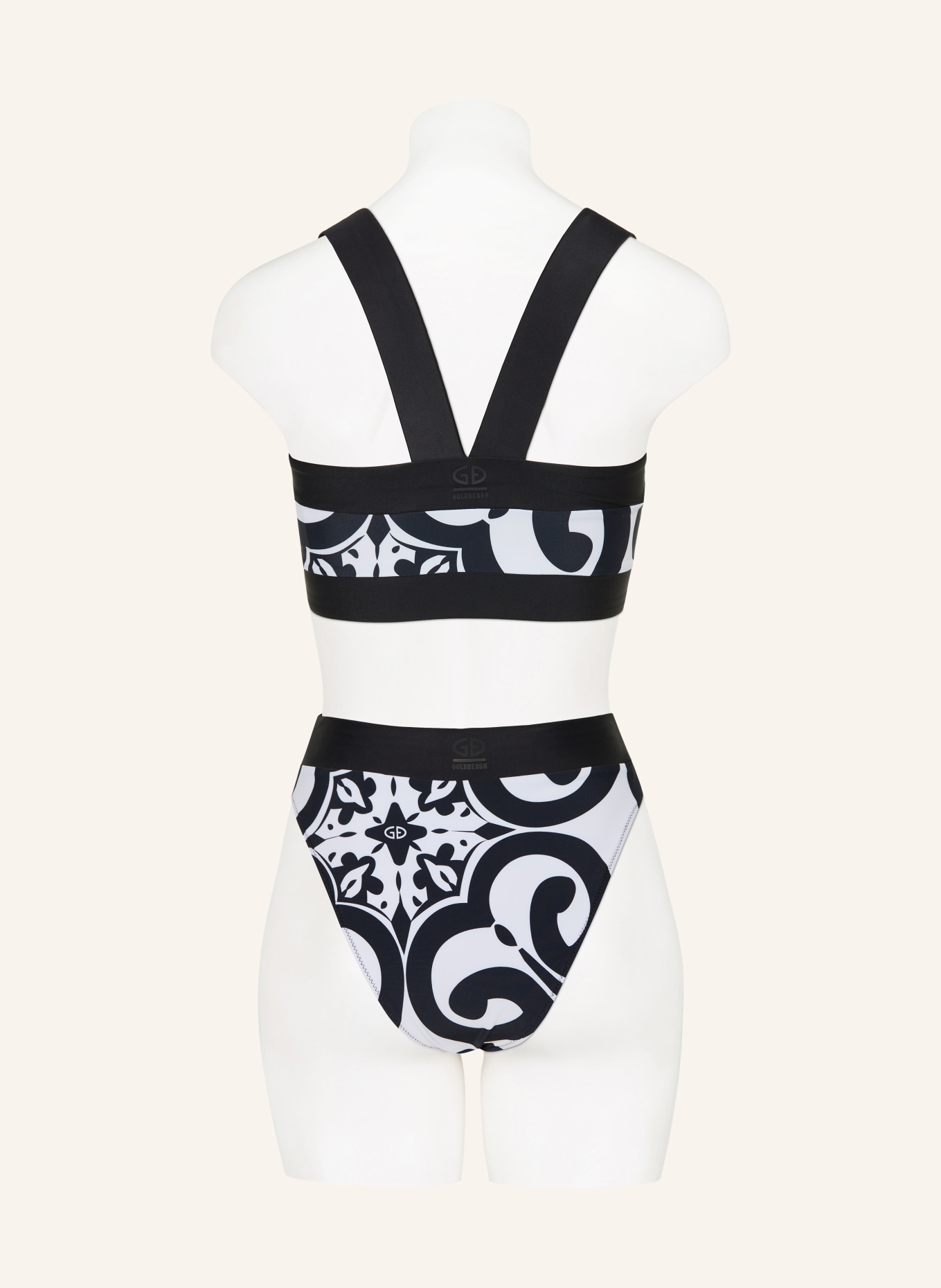 GOLDBERGH Bustier-Bikini-Top CASSANDRA: SCHWARZ / WEISS