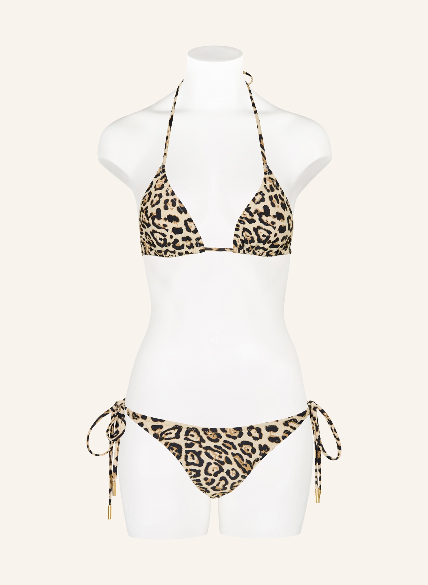 GOLDBERGH Triangel-Bikini-Hose FROCE: BEIGE / HELLBRAUN / SCHWARZ