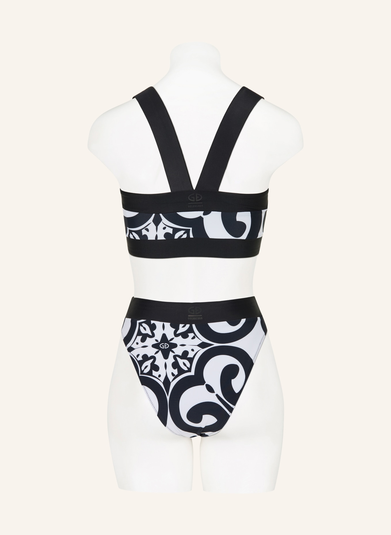 GOLDBERGH High-Waist-Bikini-Hose VERONICA: SCHWARZ / WEISS