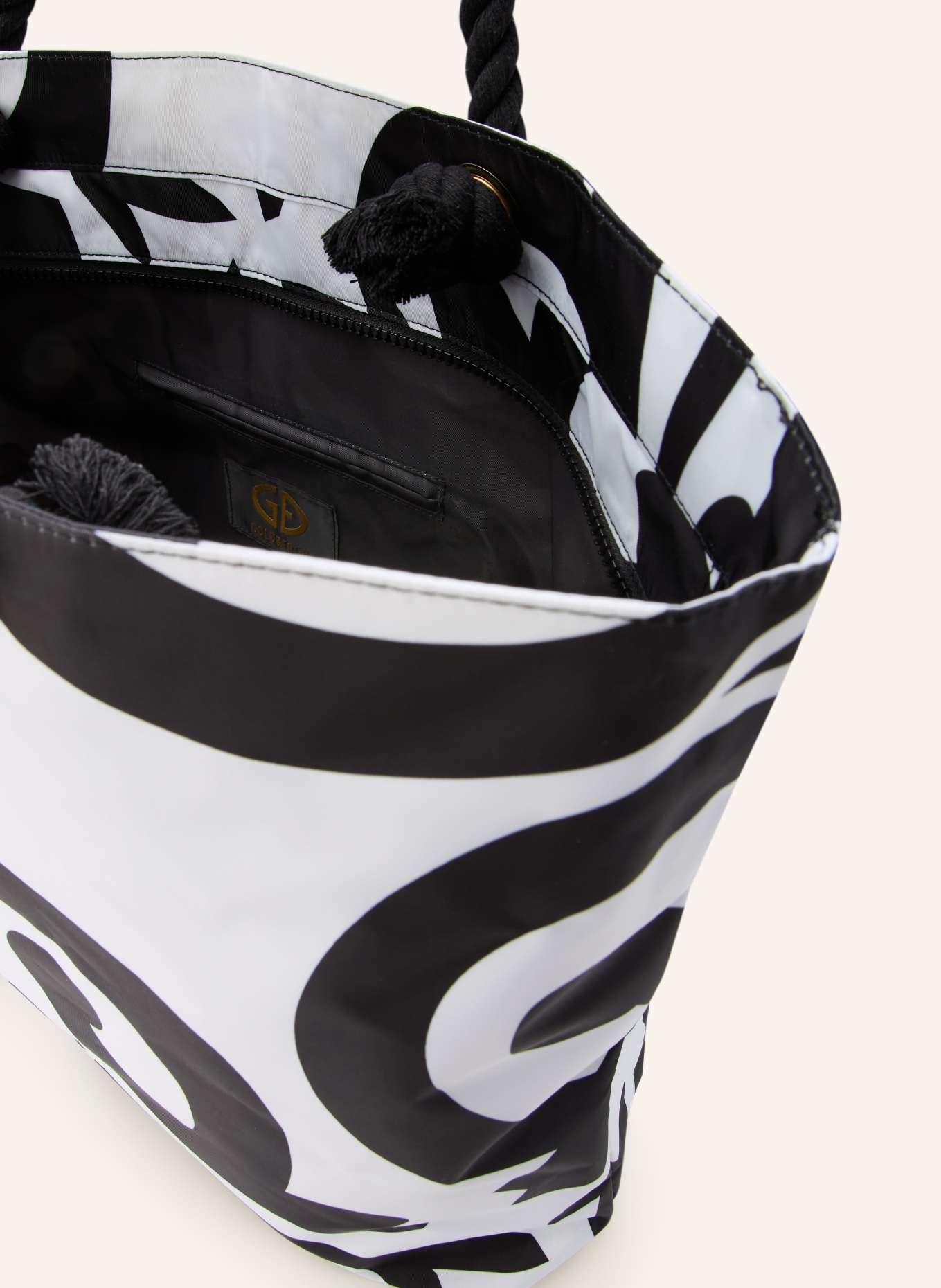 GOLDBERGH Sac de plage ISLAIRE: NOIR / BLANC