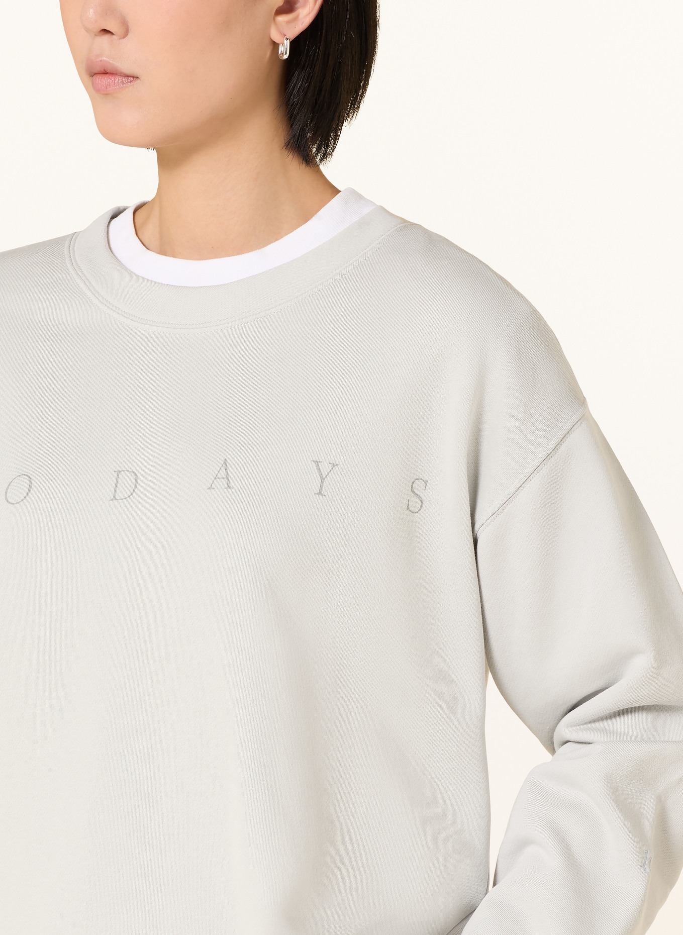 10DAYS sweat-shirt: GRIS CLAIR