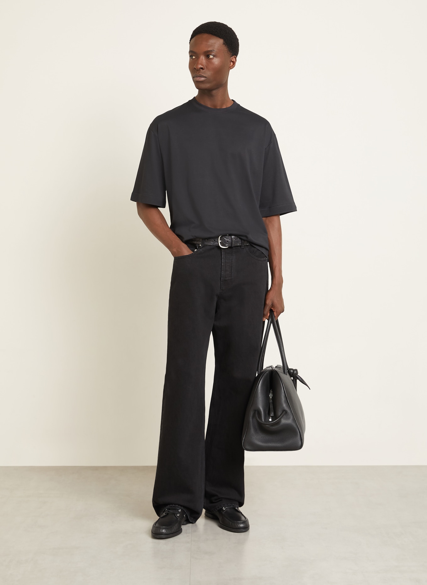 JACQUEMUS T-shirt LE TSHIRT ROND CARRE: ZWART