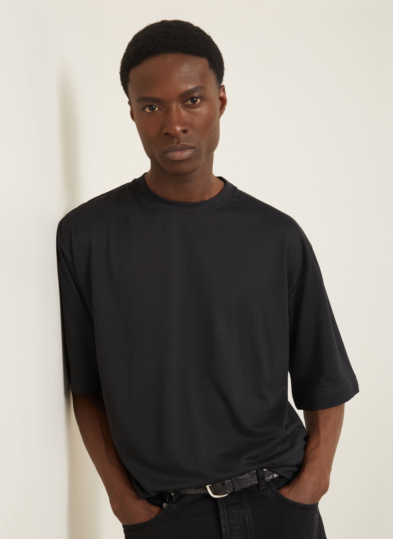 JACQUEMUS T-shirt LE TSHIRT ROND CARRE: ZWART