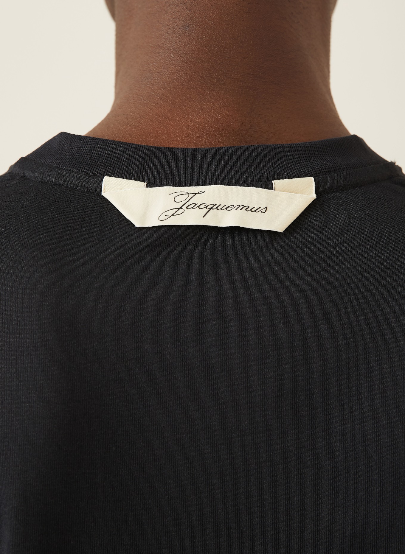 JACQUEMUS T-shirt LE TSHIRT ROND CARRE: ZWART