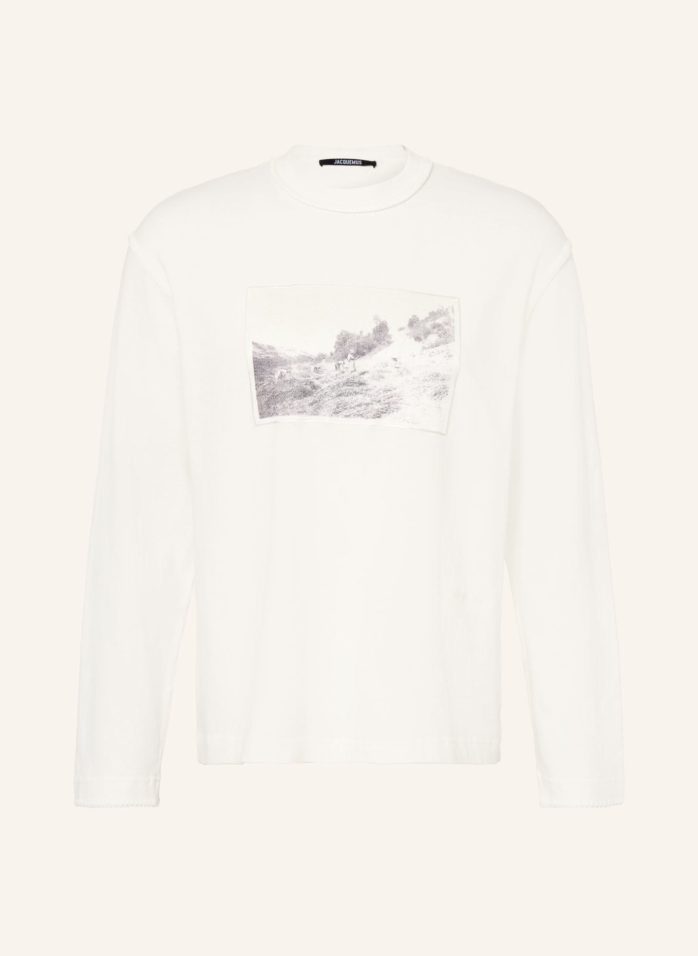 JACQUEMUS Longsleeve LE T-SHIRT PAYSAN: ECRU