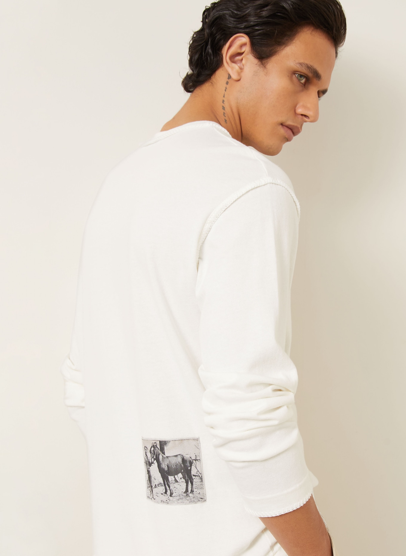 JACQUEMUS Longsleeve LE T-SHIRT PAYSAN: ECRU