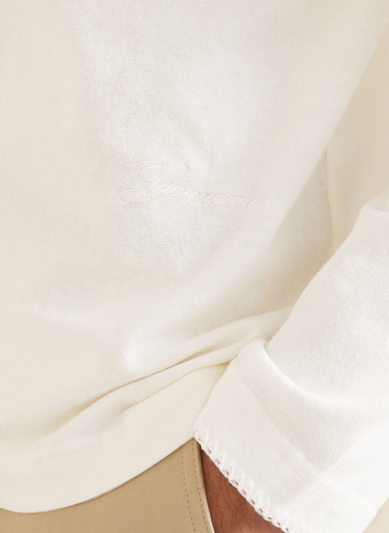 JACQUEMUS Longsleeve LE T-SHIRT PAYSAN: ECRU