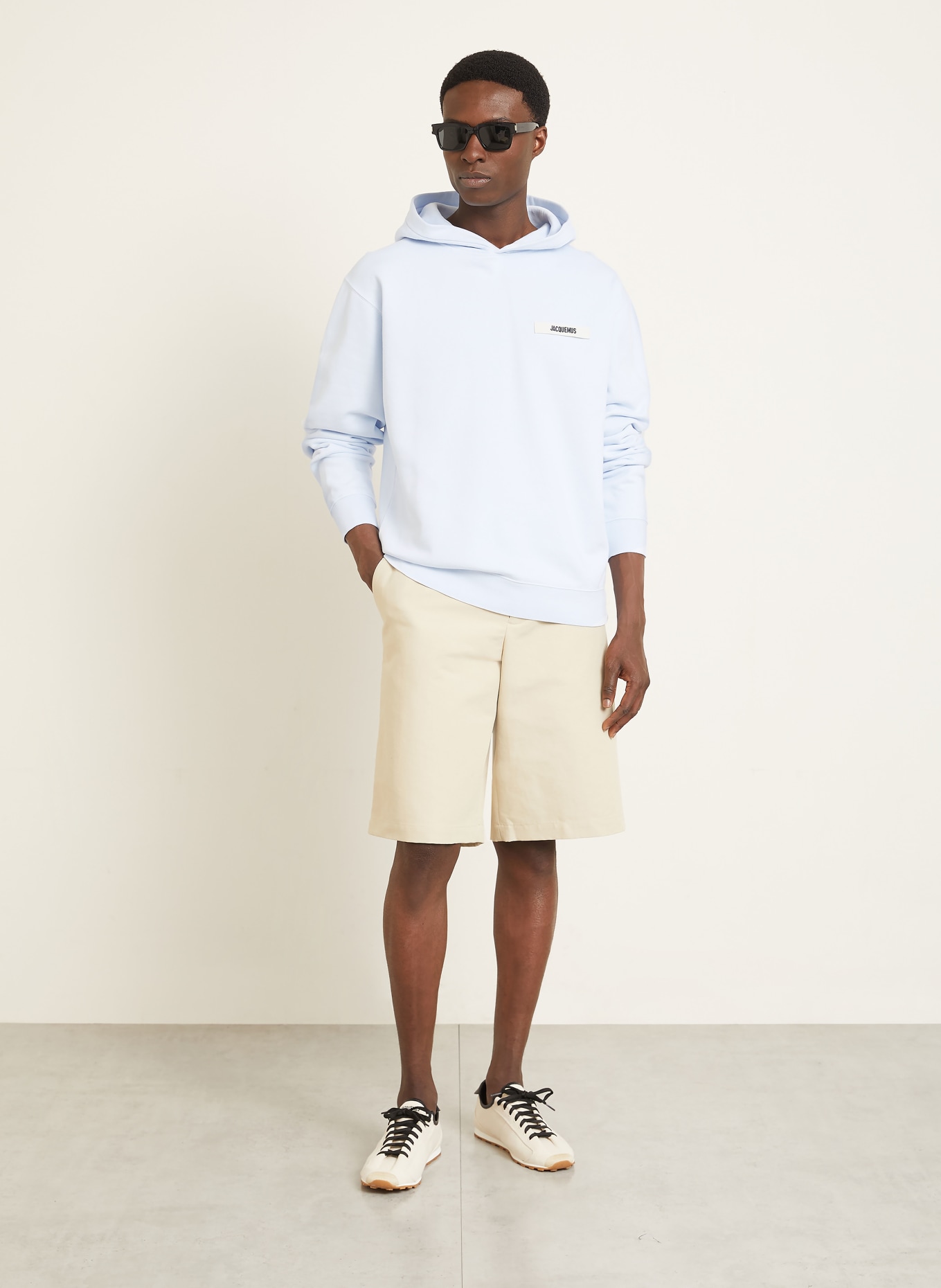 JACQUEMUS Hoodie LE HOODIE GROS GRAIN: LICHTBLAUW