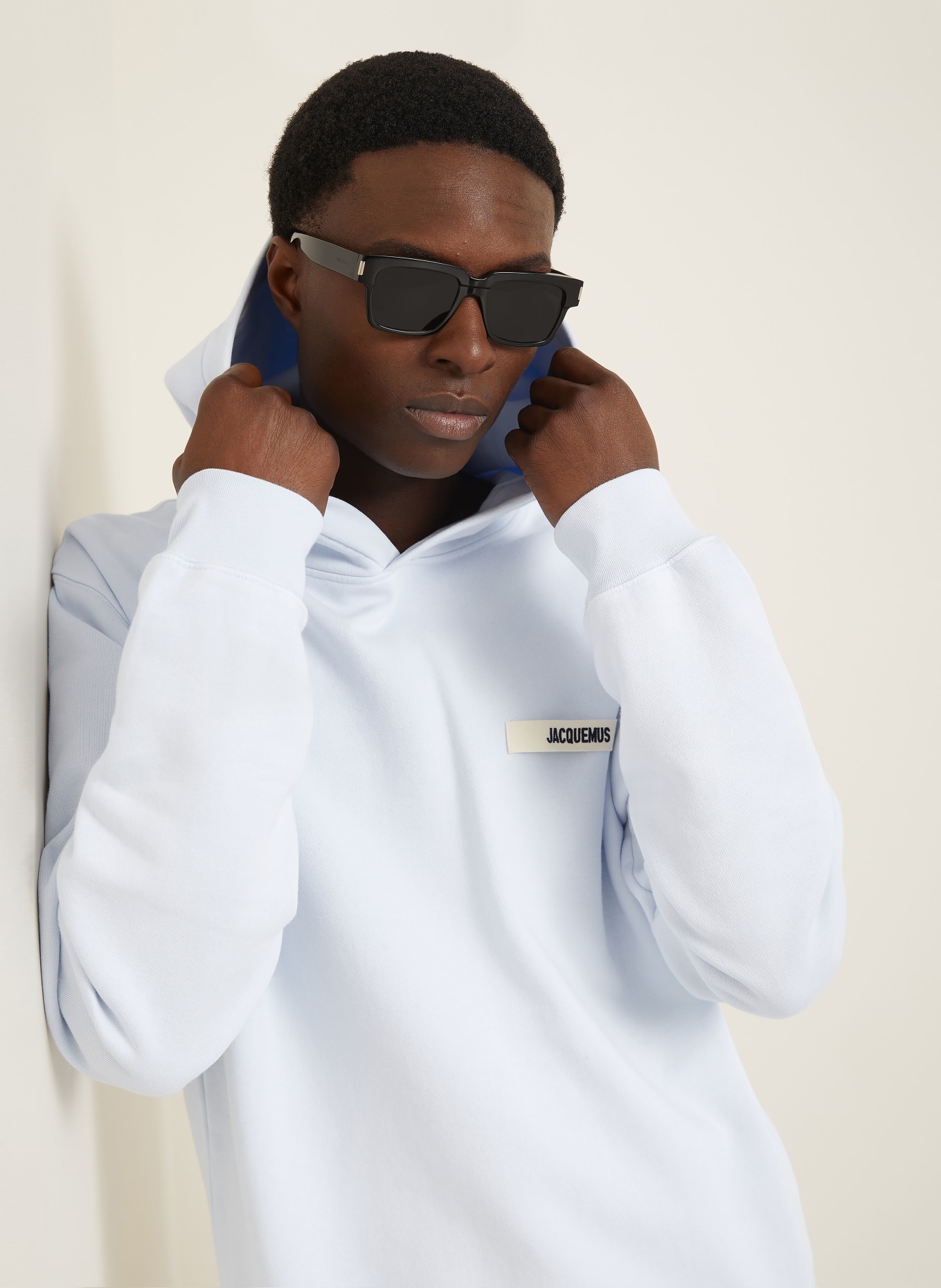 JACQUEMUS Hoodie LE HOODIE GROS GRAIN: LICHTBLAUW